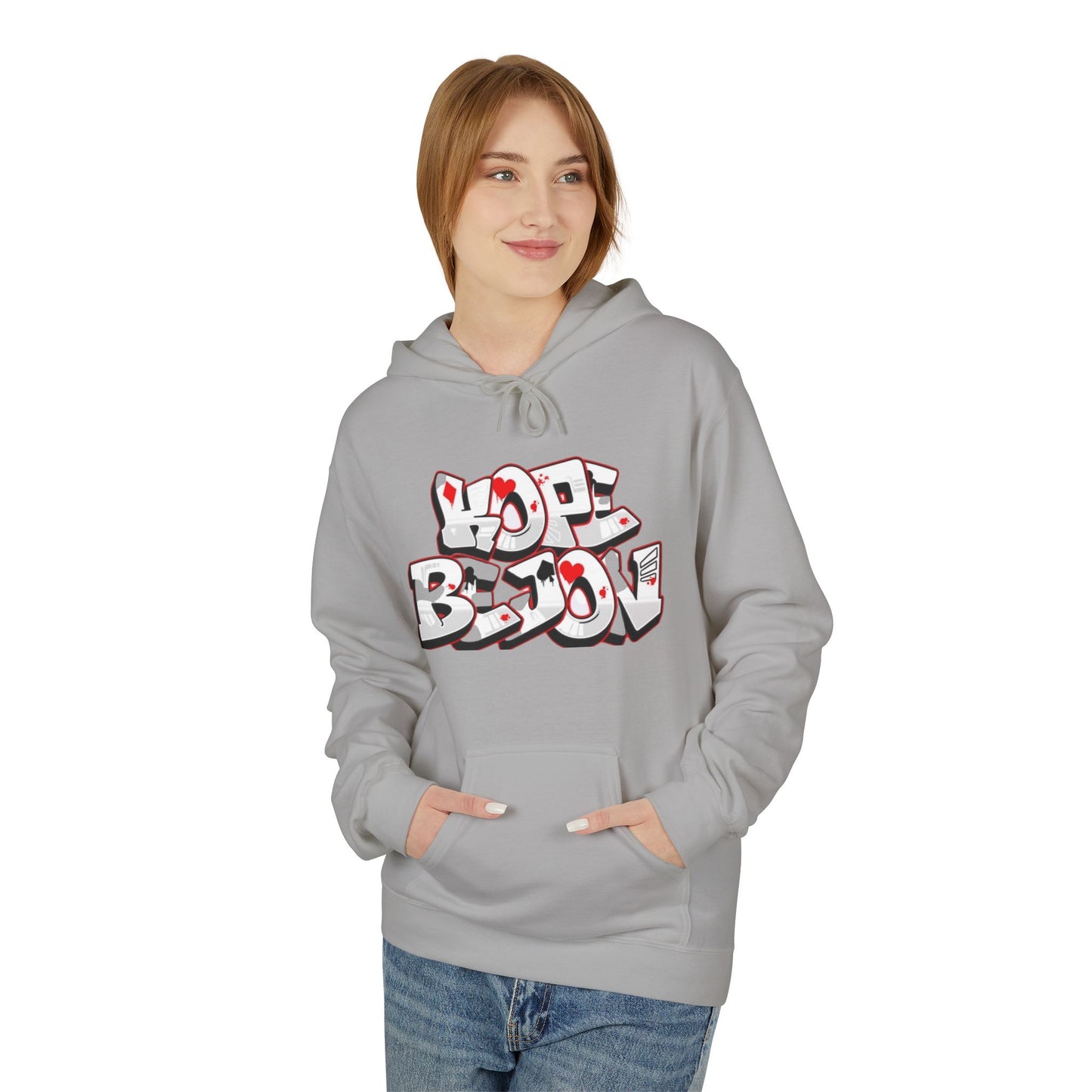 Graffiti Heart Hoodie - Urban Style, Streetwear, Cozy Apparel, Gift for Him/Her, Casual Outfit, Year-Round Fashion