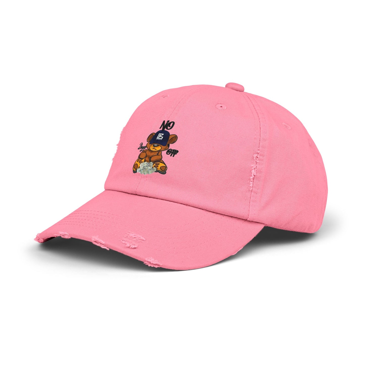 KB Bear Distressed Cap, Unisex Baseball Hat, Casual Accessory, Trendy Gift, Summer Style, Festival Wear