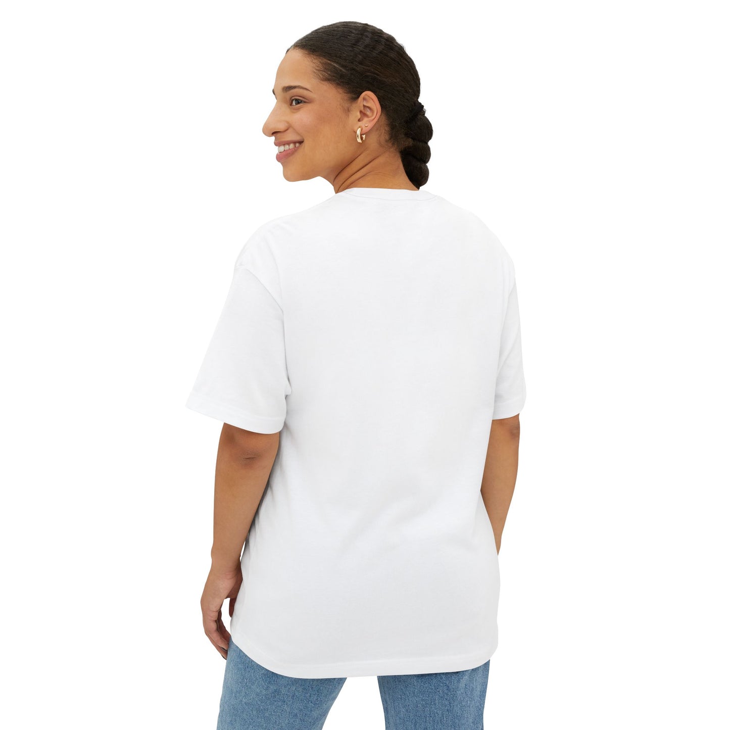 Faith-Inspired Oversized Tee, Comfortable Boxy Shirt for Spiritual Journeys, Casual Wear, Gift for Retreats, Unisex Graphic Tee