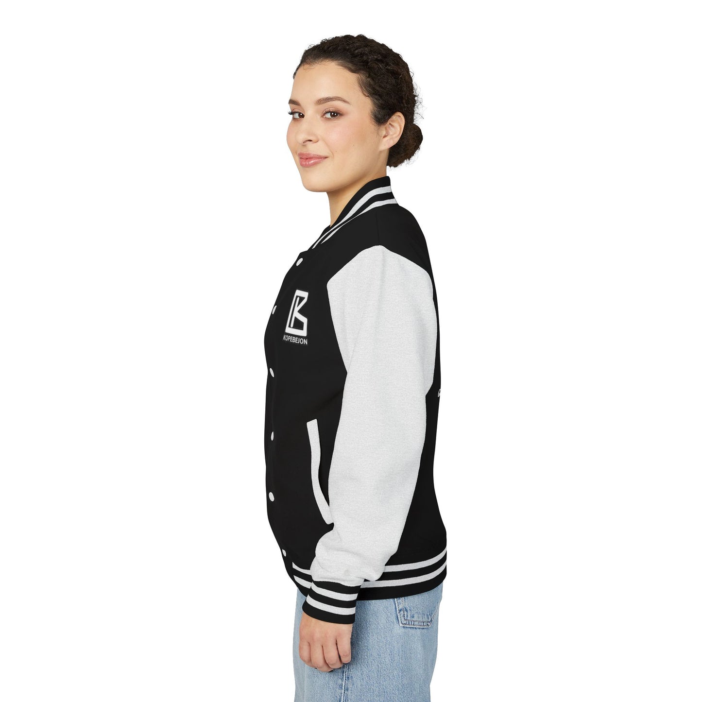 Unisex Heavyweight Letterman Jacket with Inspirational Quotes, Casual Streetwear, Perfect for Gifts, Sports Events, and Celebrations