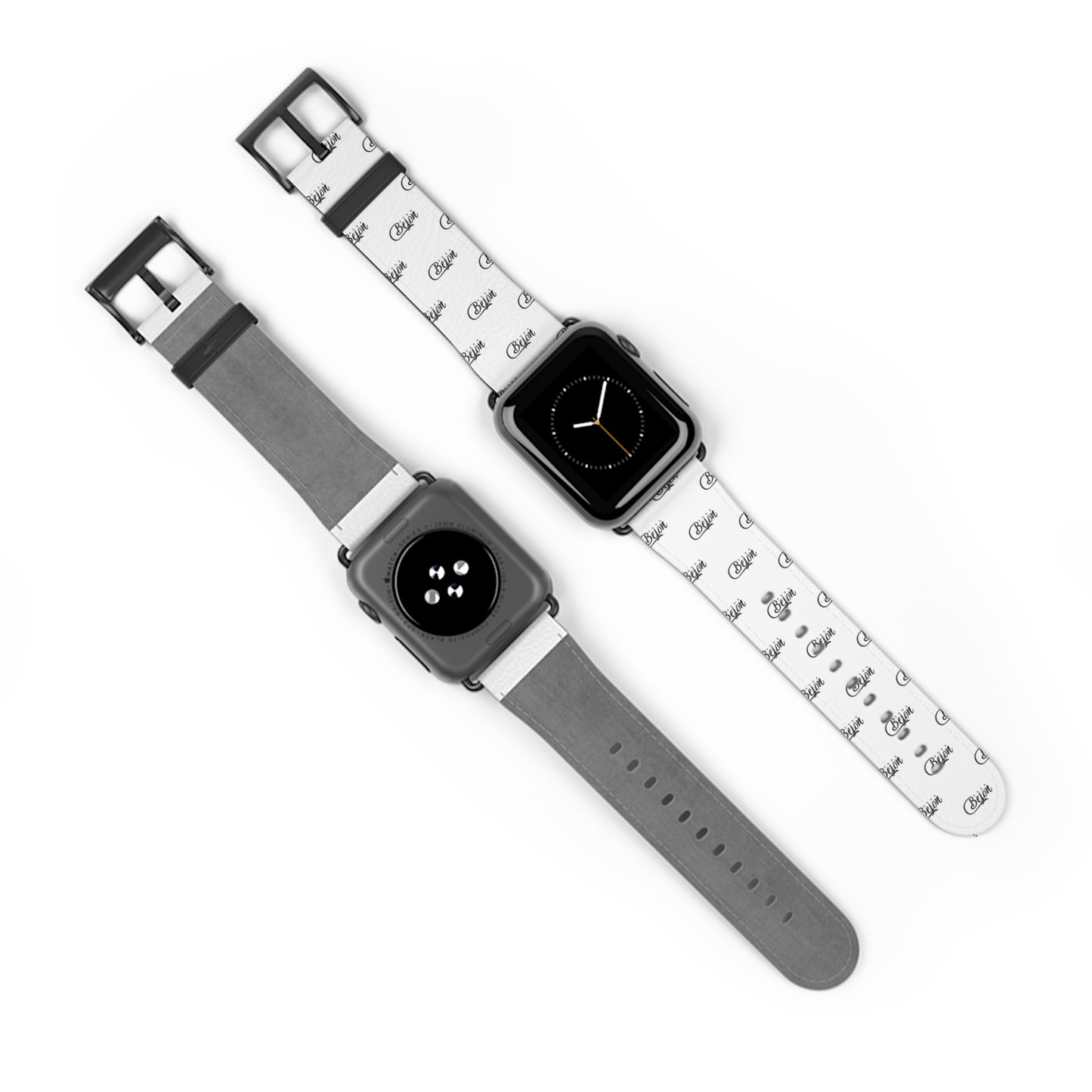 Sleek Monochrome Watch Band, Minimalist Style, IPhone Band, Modern Watch Strap, Trendy Gift for Him/Her, Stylish Accessory
