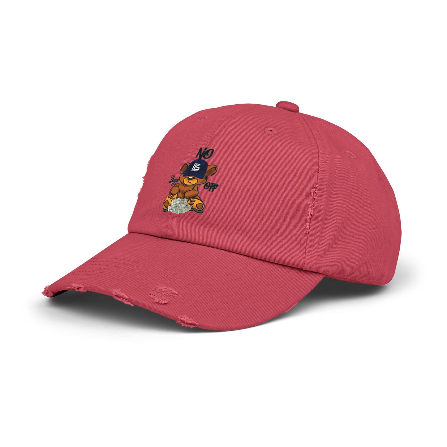 KB Bear Distressed Cap, Unisex Baseball Hat, Casual Accessory, Trendy Gift, Summer Style, Festival Wear