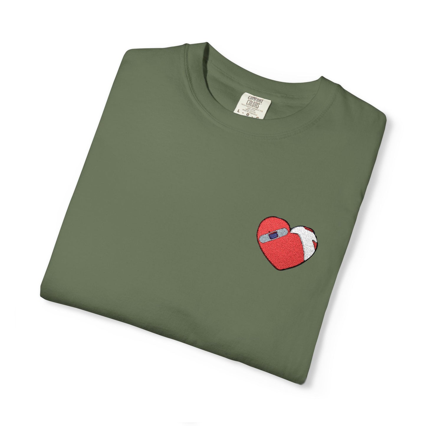 Heartfelt Unisex Garment-Dyed T-shirt - Casual Love Tee, Perfect for Valentine's Day, Gift for Friends, Everyday Wear, Unique Graphic Tee