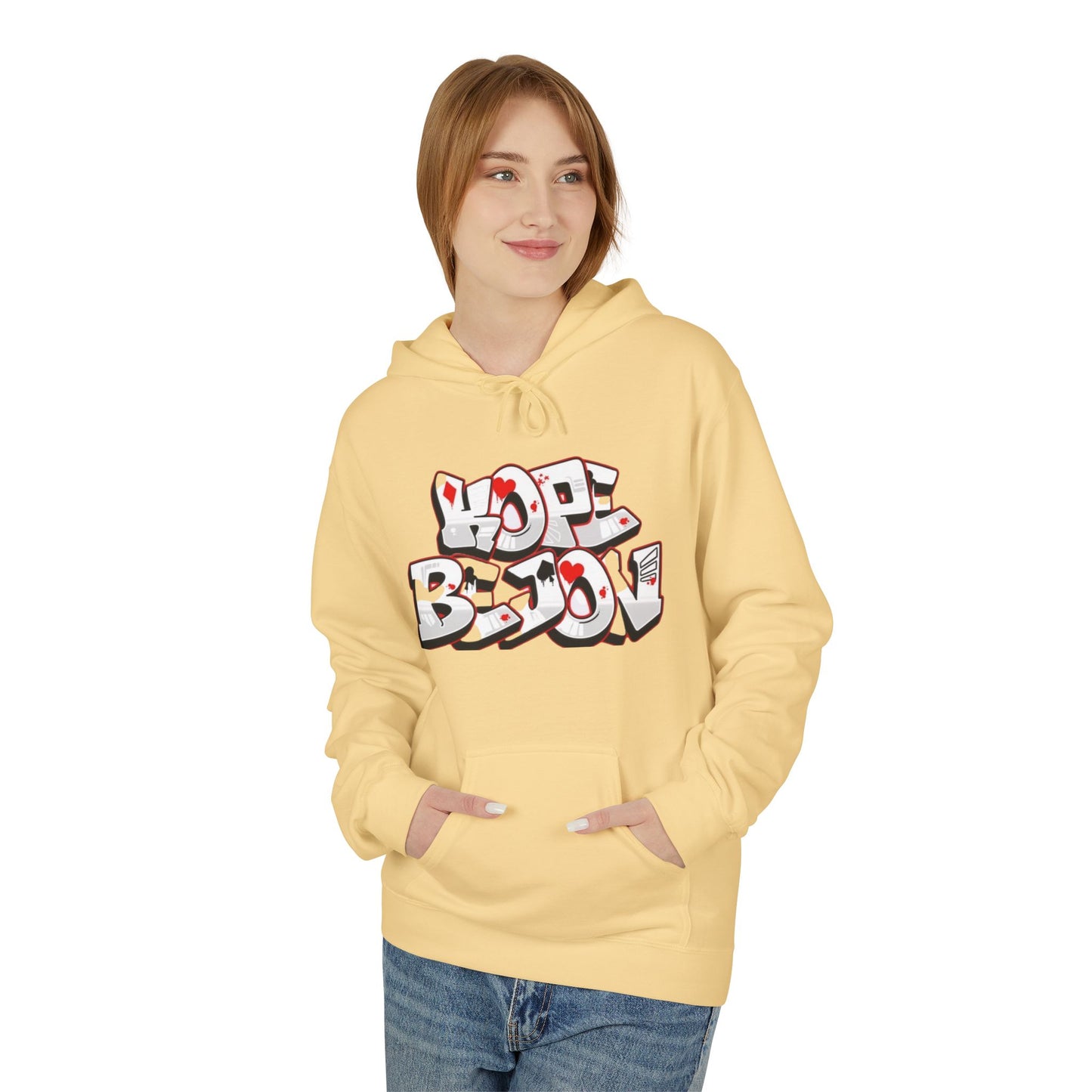 Graffiti Heart Hoodie - Urban Style, Streetwear, Cozy Apparel, Gift for Him/Her, Casual Outfit, Year-Round Fashion
