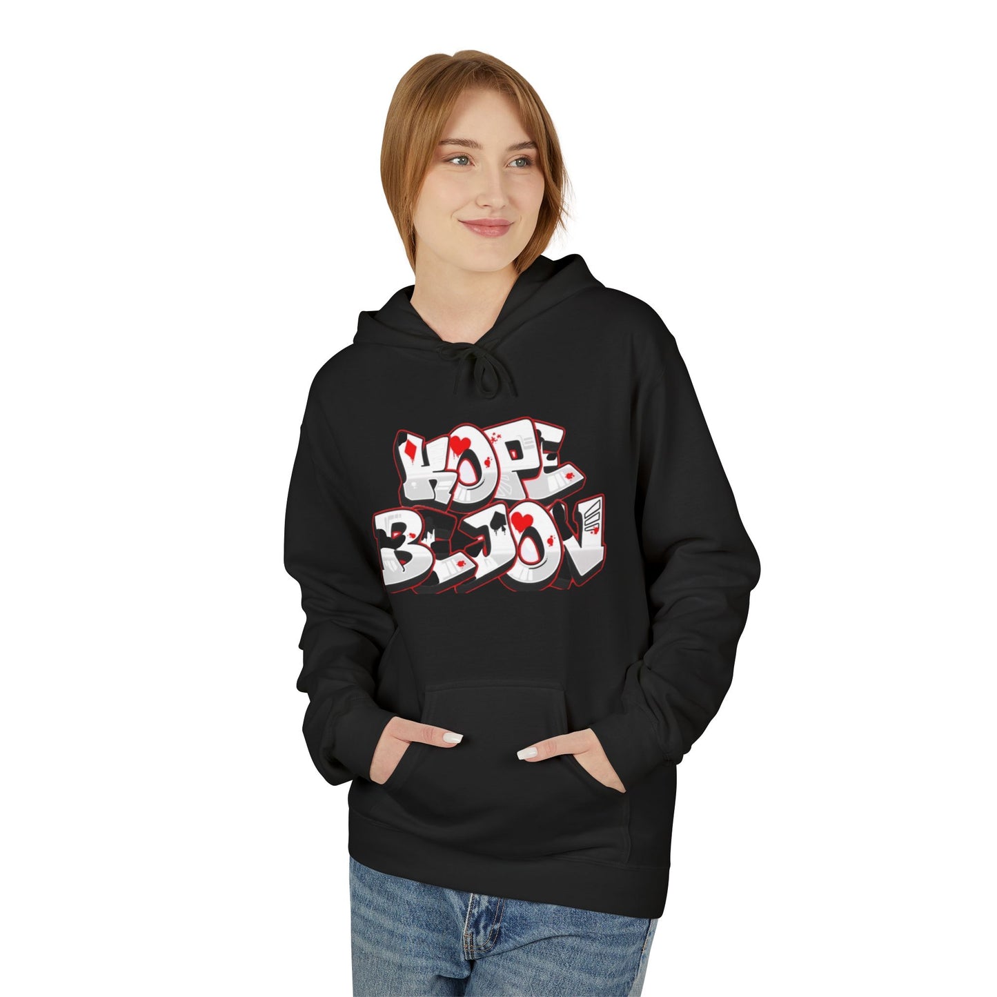 Graffiti Heart Hoodie - Urban Style, Streetwear, Cozy Apparel, Gift for Him/Her, Casual Outfit, Year-Round Fashion