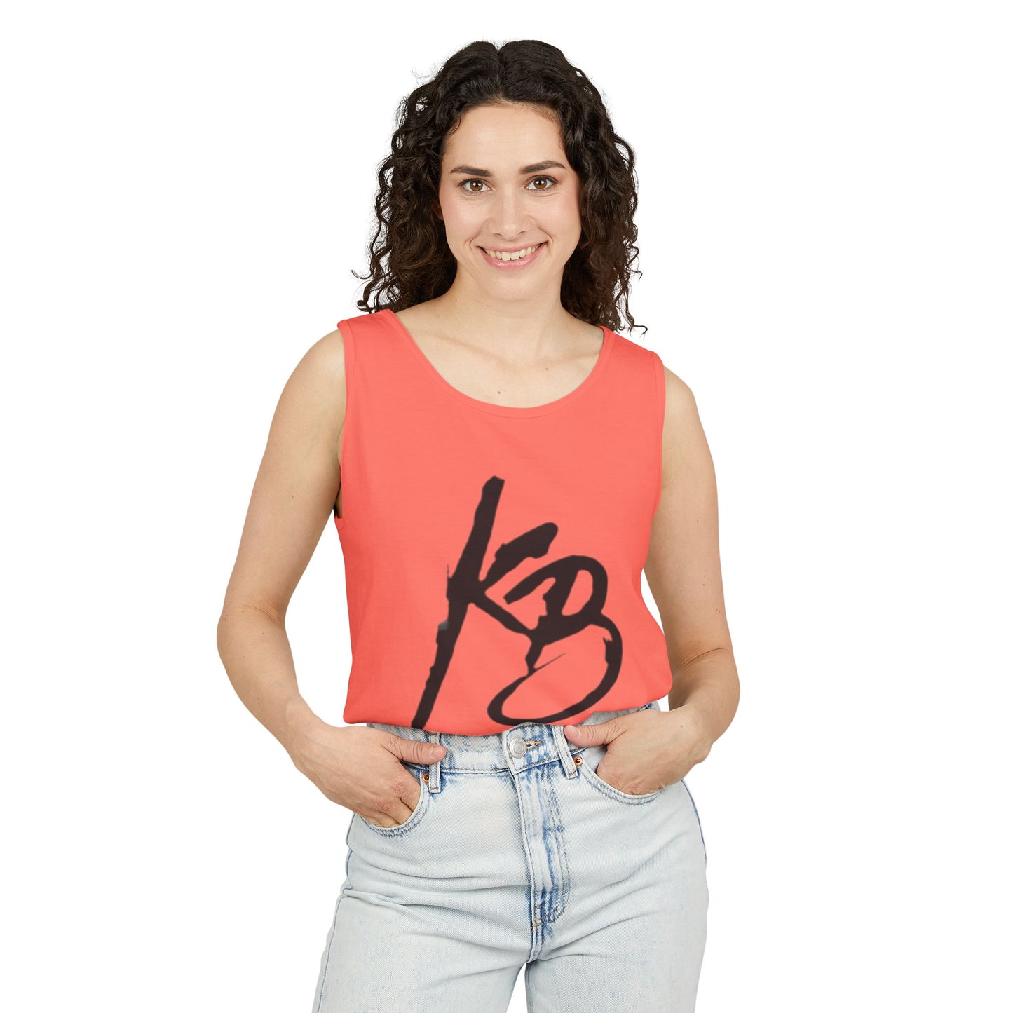Stylish Unisex Tank Top with KB Design, Summer Essential, Casual Wear, Workout Gear, Gift for Him/Her, Beach Ready