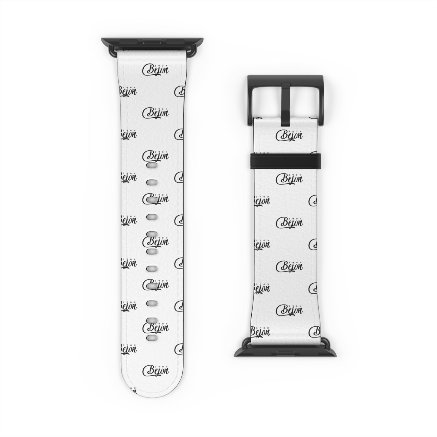 Sleek Monochrome Watch Band, Minimalist Style, IPhone Band, Modern Watch Strap, Trendy Gift for Him/Her, Stylish Accessory