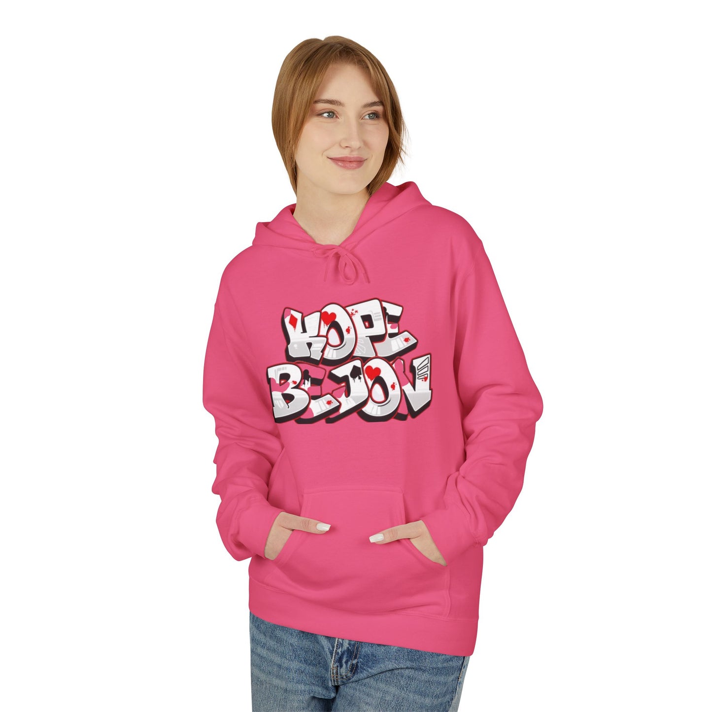 Graffiti Heart Hoodie - Urban Style, Streetwear, Cozy Apparel, Gift for Him/Her, Casual Outfit, Year-Round Fashion
