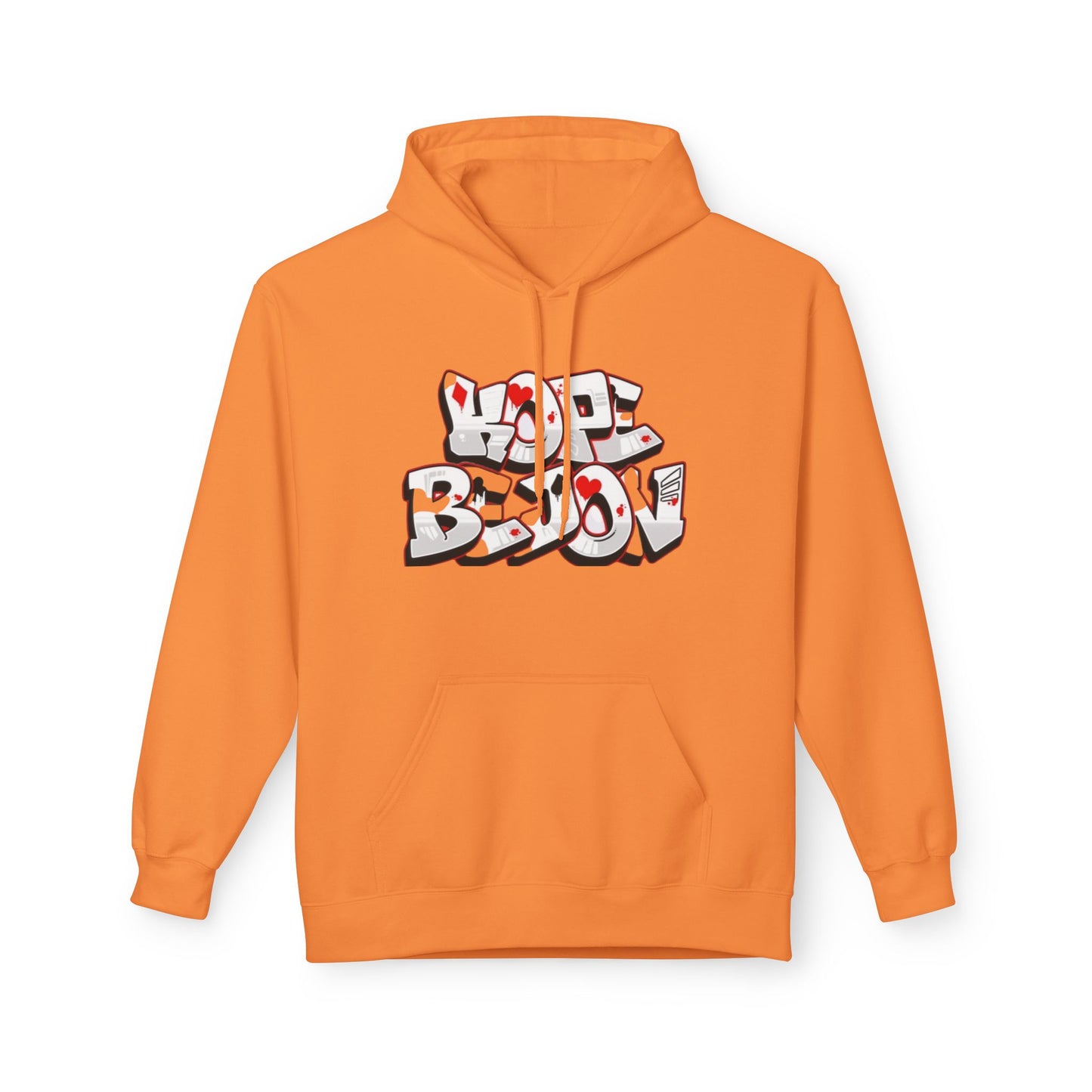 Graffiti Heart Hoodie - Urban Style, Streetwear, Cozy Apparel, Gift for Him/Her, Casual Outfit, Year-Round Fashion