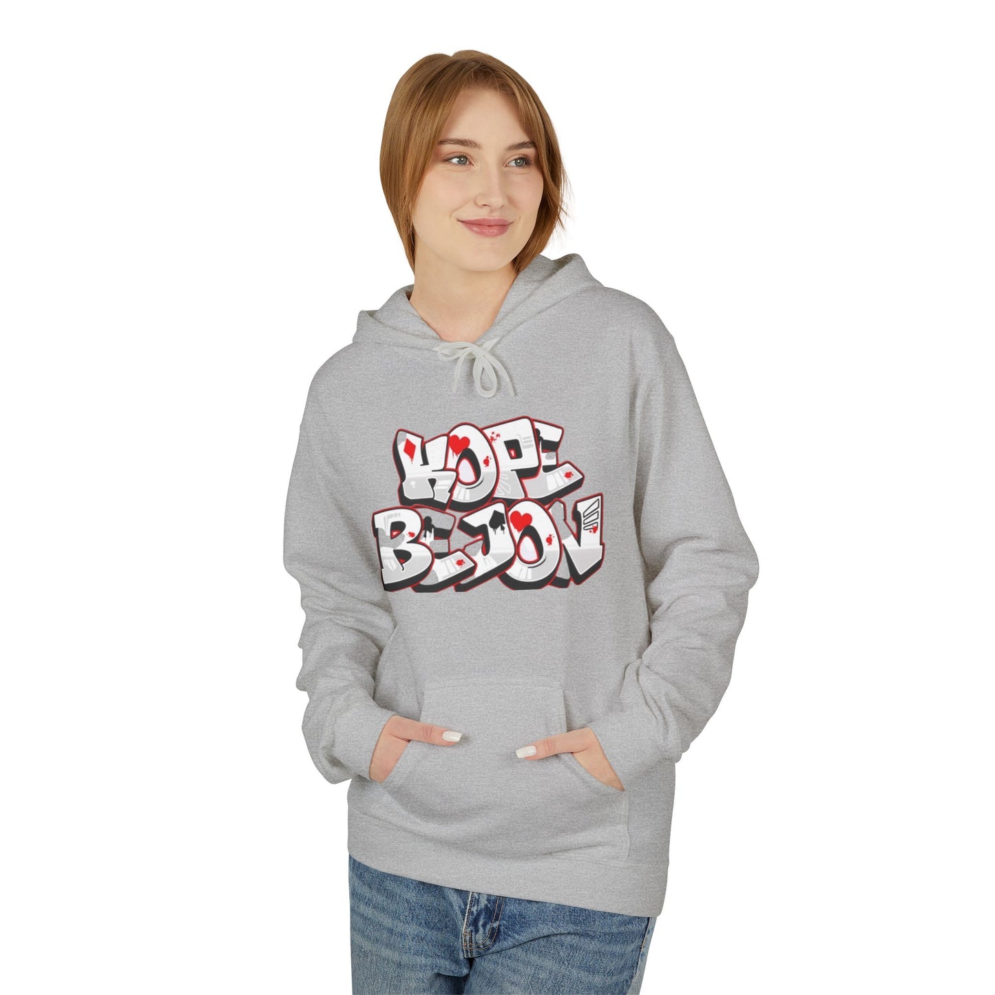 Graffiti Heart Hoodie - Urban Style, Streetwear, Cozy Apparel, Gift for Him/Her, Casual Outfit, Year-Round Fashion