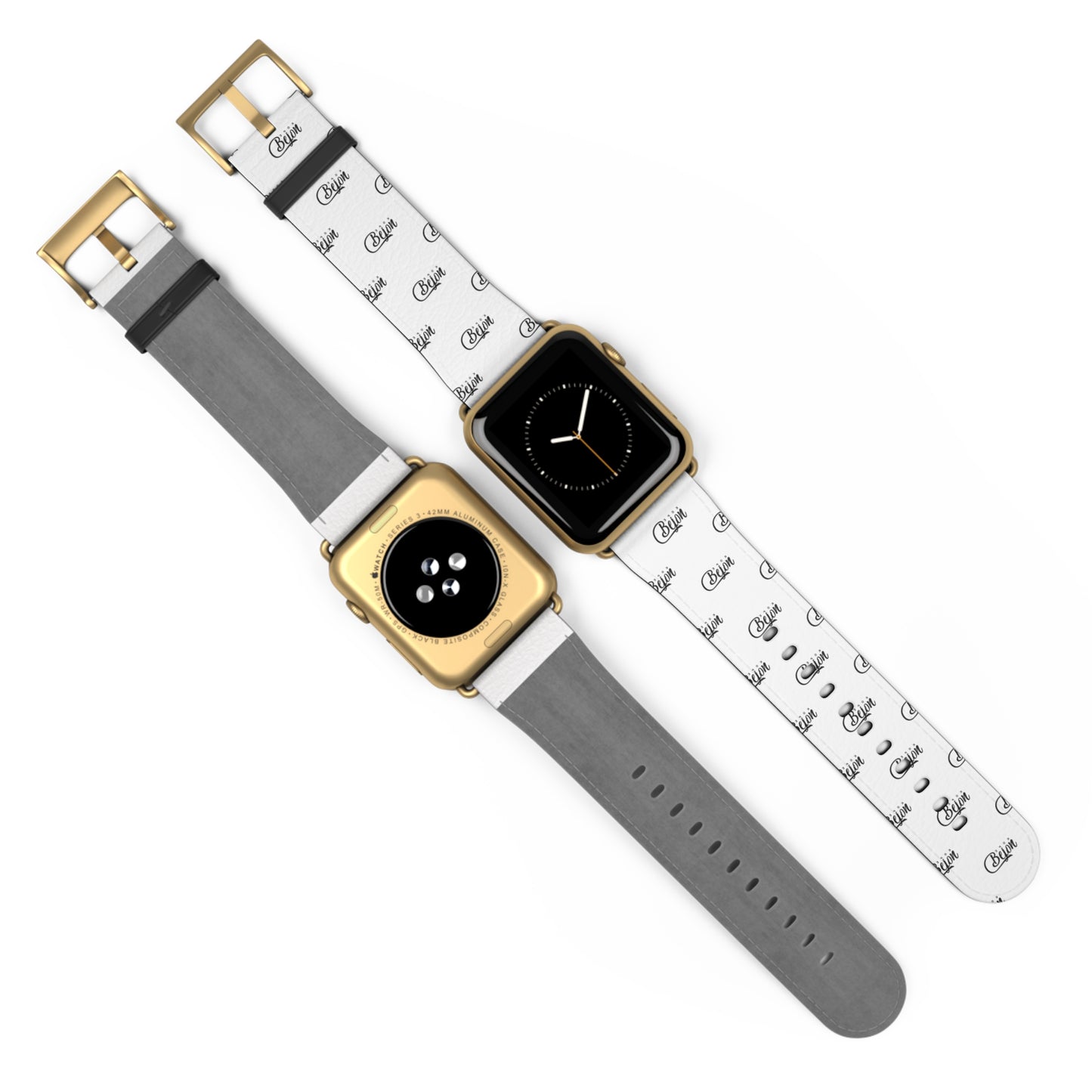 Sleek Monochrome Watch Band, Minimalist Style, IPhone Band, Modern Watch Strap, Trendy Gift for Him/Her, Stylish Accessory