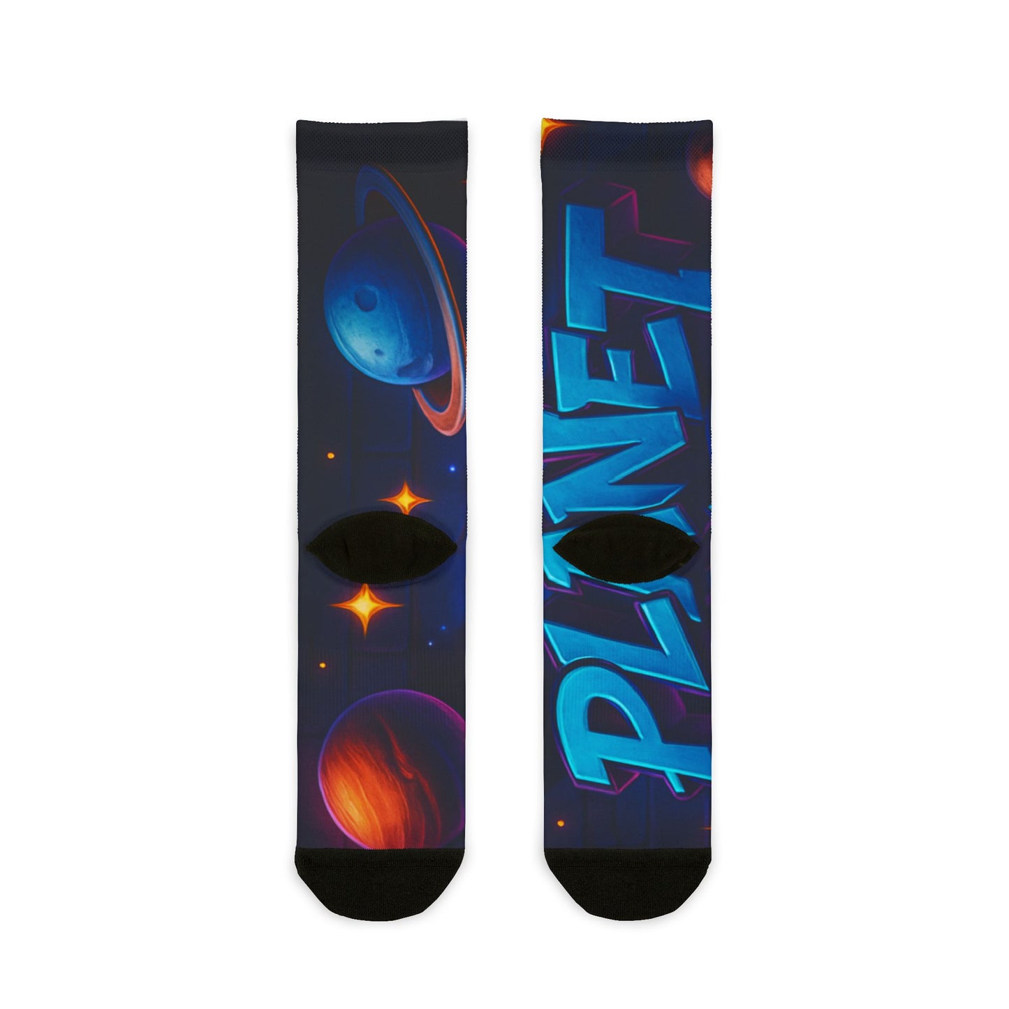 Cosmic Adventure Crew Socks | Fun Space Design, Gift for Astronaut Lovers, Stylish Everyday Wear, Party Socks, Kids & Adults