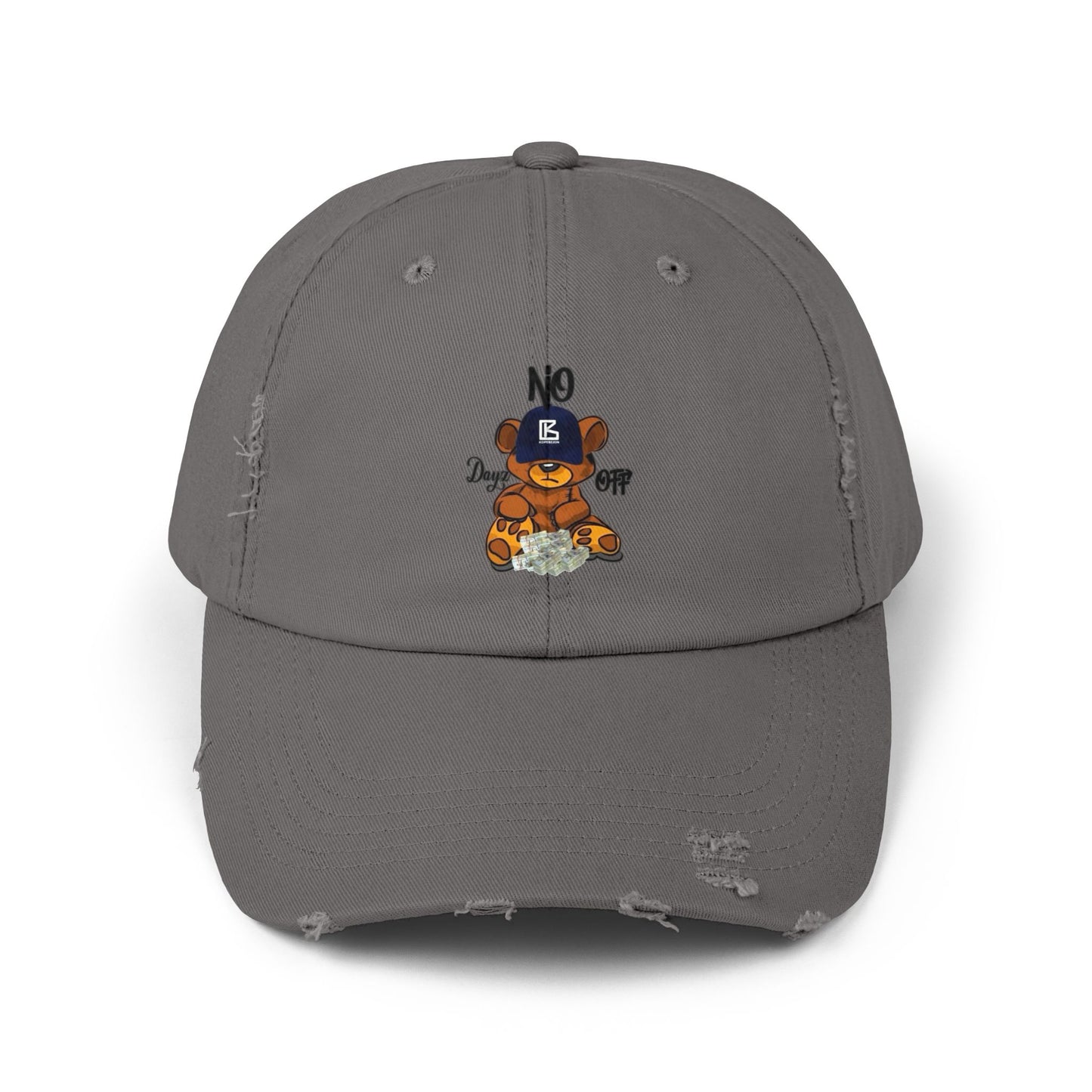 KB Bear Distressed Cap, Unisex Baseball Hat, Casual Accessory, Trendy Gift, Summer Style, Festival Wear