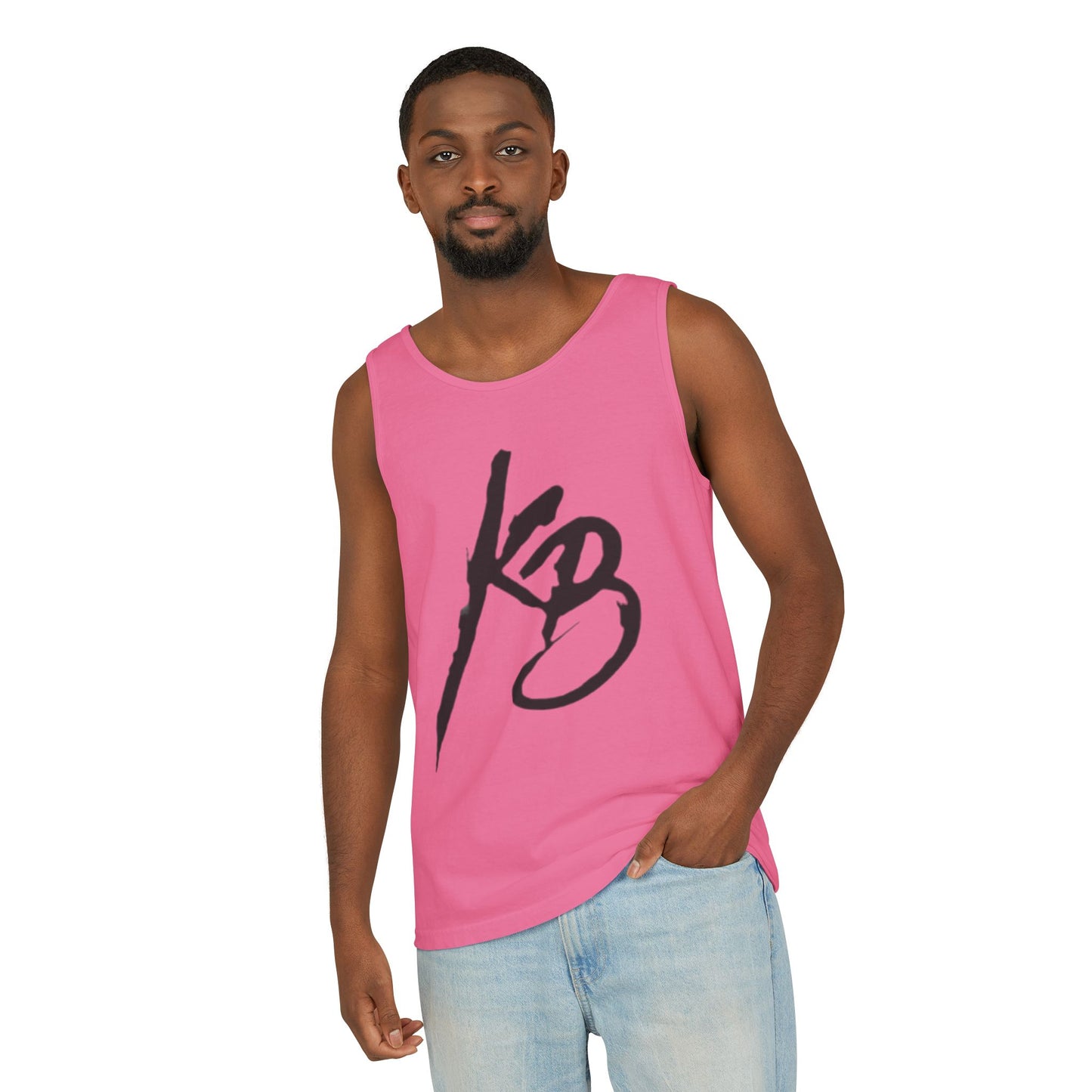 Stylish Unisex Tank Top with KB Design, Summer Essential, Casual Wear, Workout Gear, Gift for Him/Her, Beach Ready