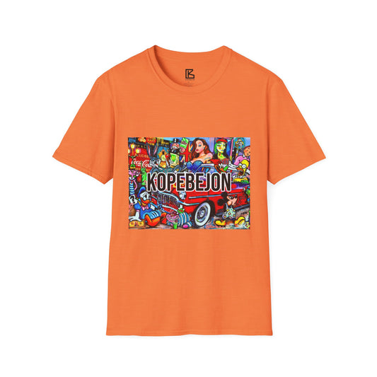Colorful Graphic Tee, Fun Street Art T-Shirt, Unisex Summer Shirt, Casual Wear, Gift for Artists, Music Lovers
