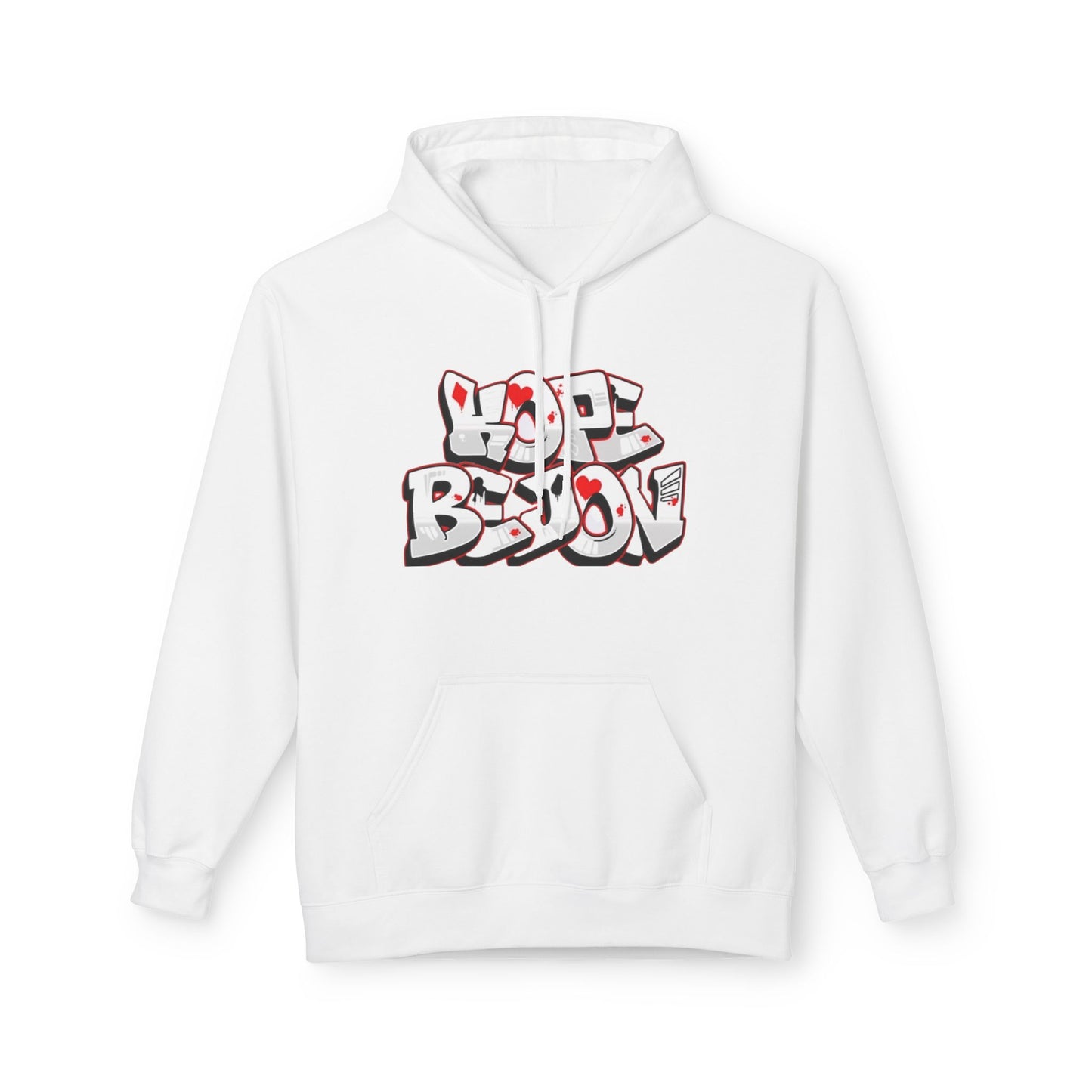 Graffiti Heart Hoodie - Urban Style, Streetwear, Cozy Apparel, Gift for Him/Her, Casual Outfit, Year-Round Fashion