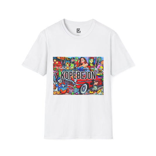 Colorful Graphic Tee, Fun Street Art T-Shirt, Unisex Summer Shirt, Casual Wear, Gift for Artists, Music Lovers