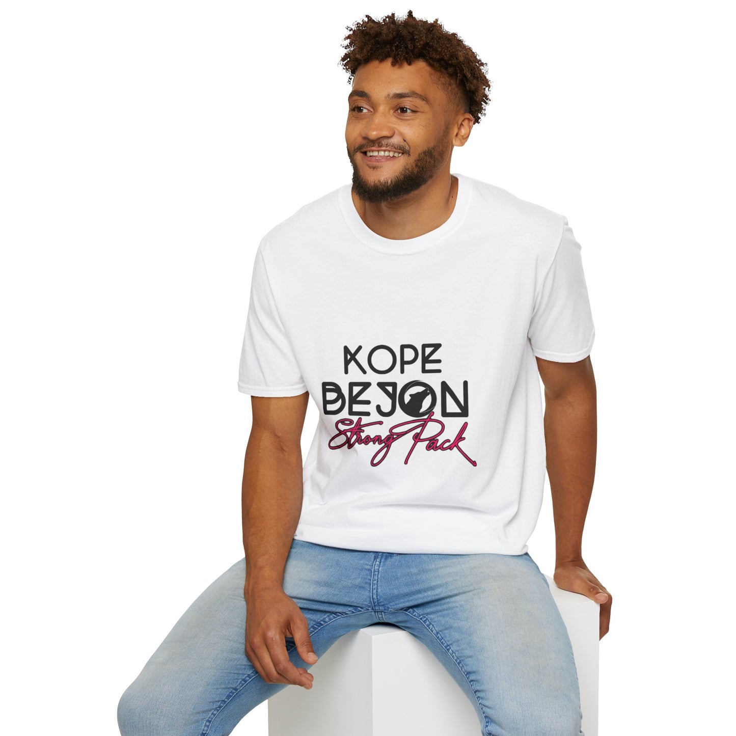 Kope Bejon Strong Pack Unisex Softstyle T-Shirt, Motivational Tee, Gift for Him/Her, Casual Wear, Everyday Comfort