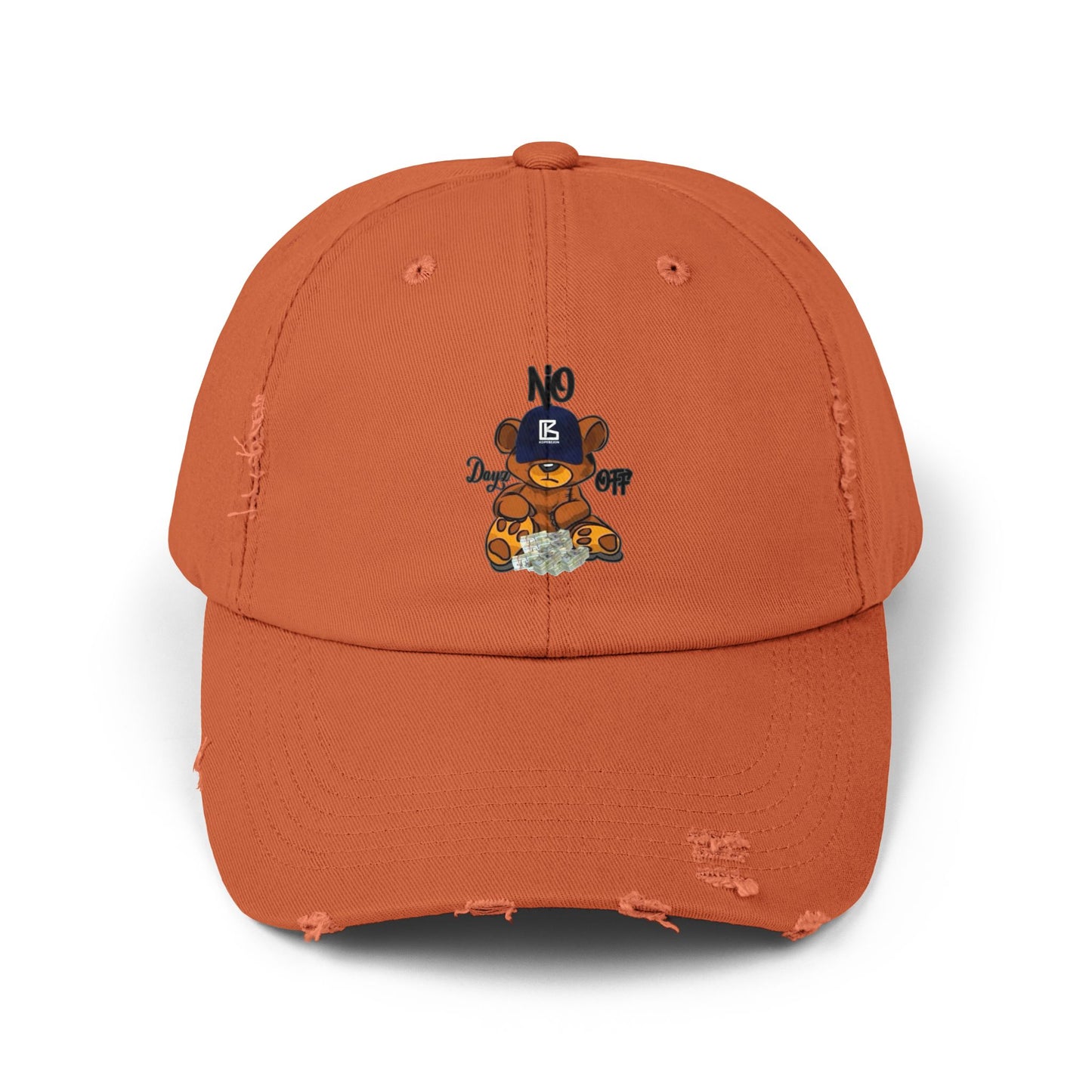 KB Bear Distressed Cap, Unisex Baseball Hat, Casual Accessory, Trendy Gift, Summer Style, Festival Wear