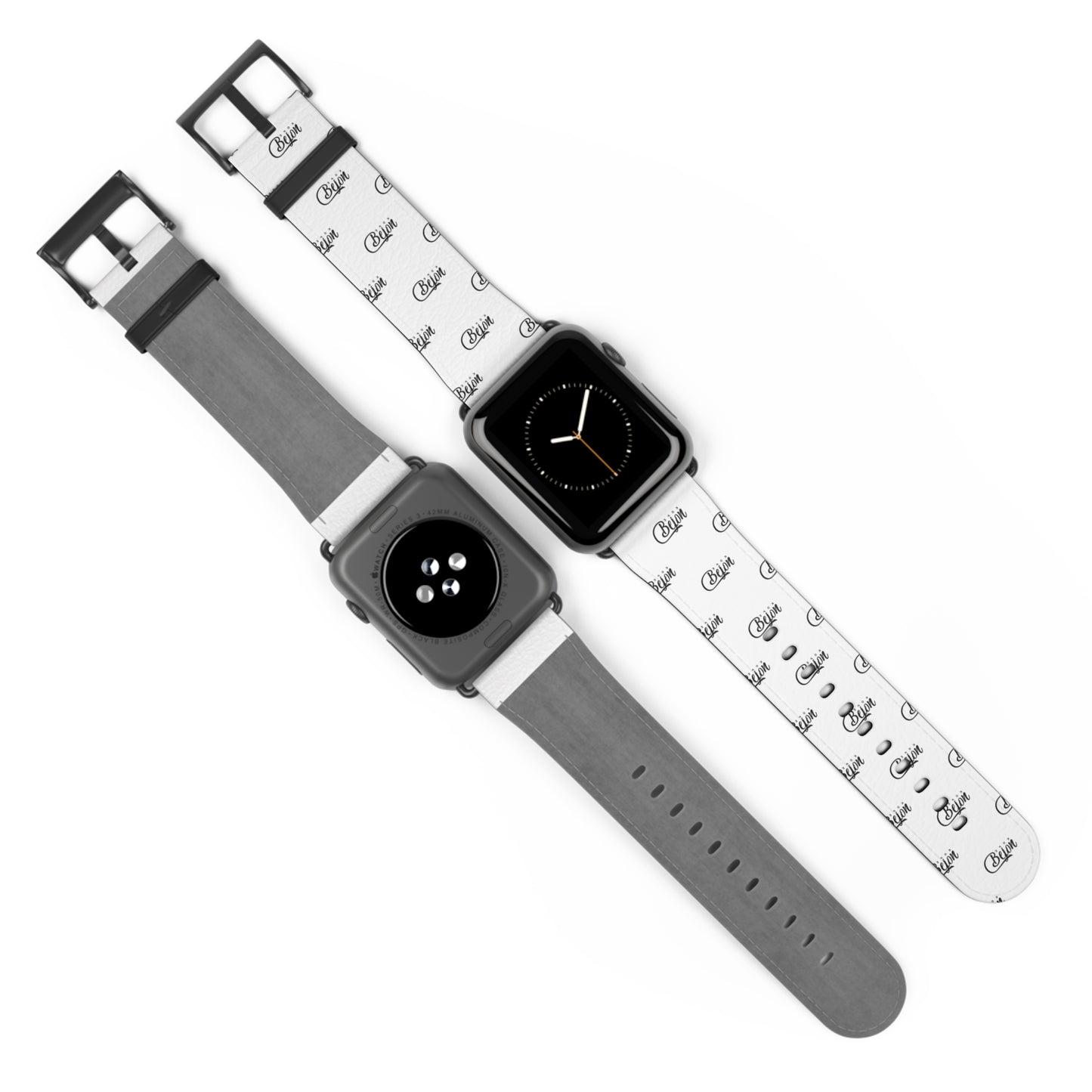 Sleek Monochrome Watch Band, Minimalist Style, IPhone Band, Modern Watch Strap, Trendy Gift for Him/Her, Stylish Accessory