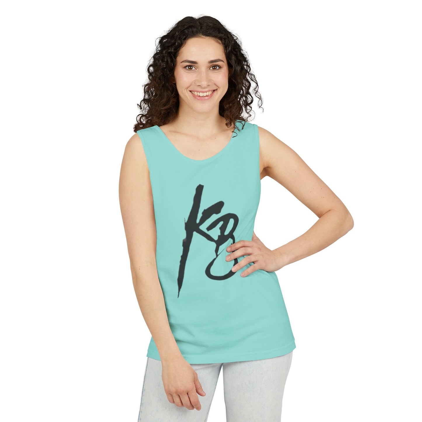 Stylish Unisex Tank Top with KB Design, Summer Essential, Casual Wear, Workout Gear, Gift for Him/Her, Beach Ready