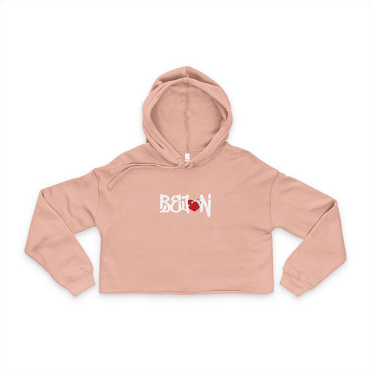 Women's Cropped Hoodie with Cherry Design, Trendy Sweatshirt, Gift for Her, Casual Outfit, Summer Fashion