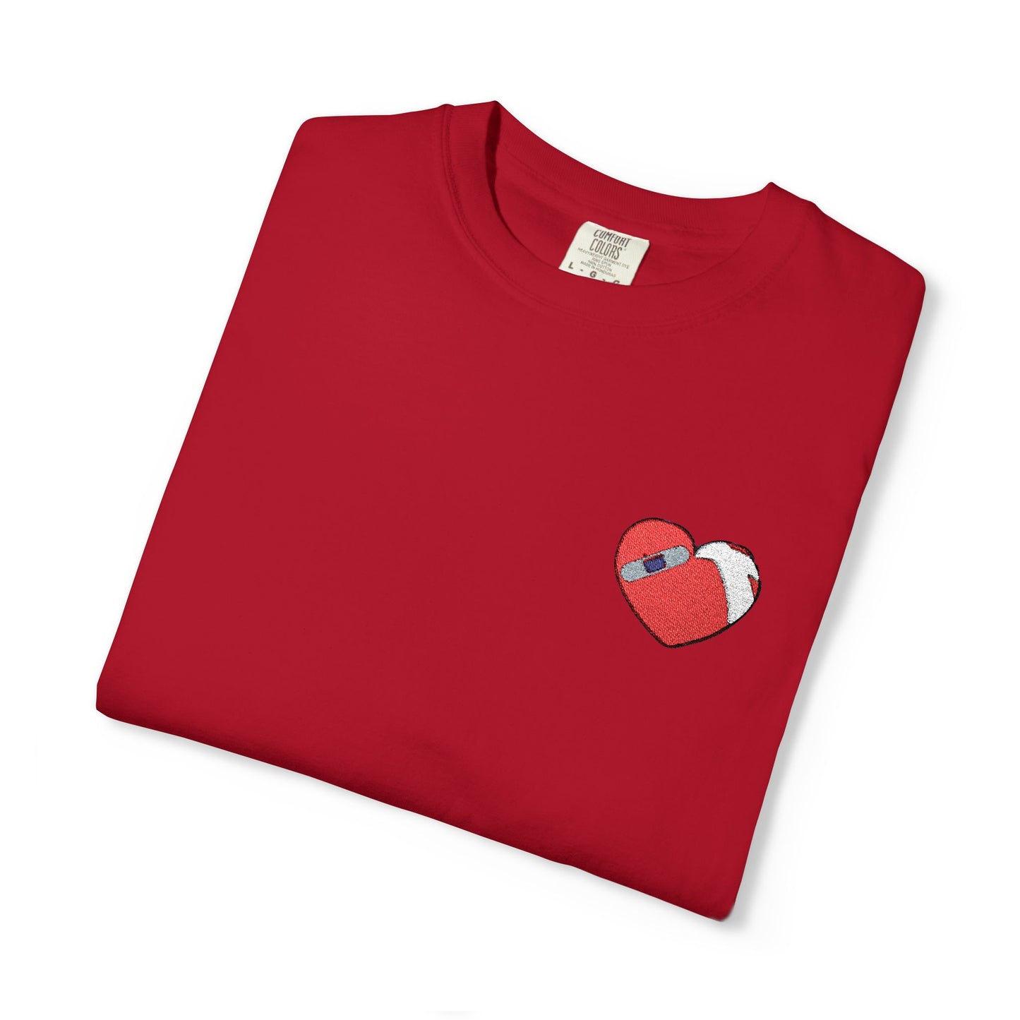 Heartfelt Unisex Garment-Dyed T-shirt - Casual Love Tee, Perfect for Valentine's Day, Gift for Friends, Everyday Wear, Unique Graphic Tee
