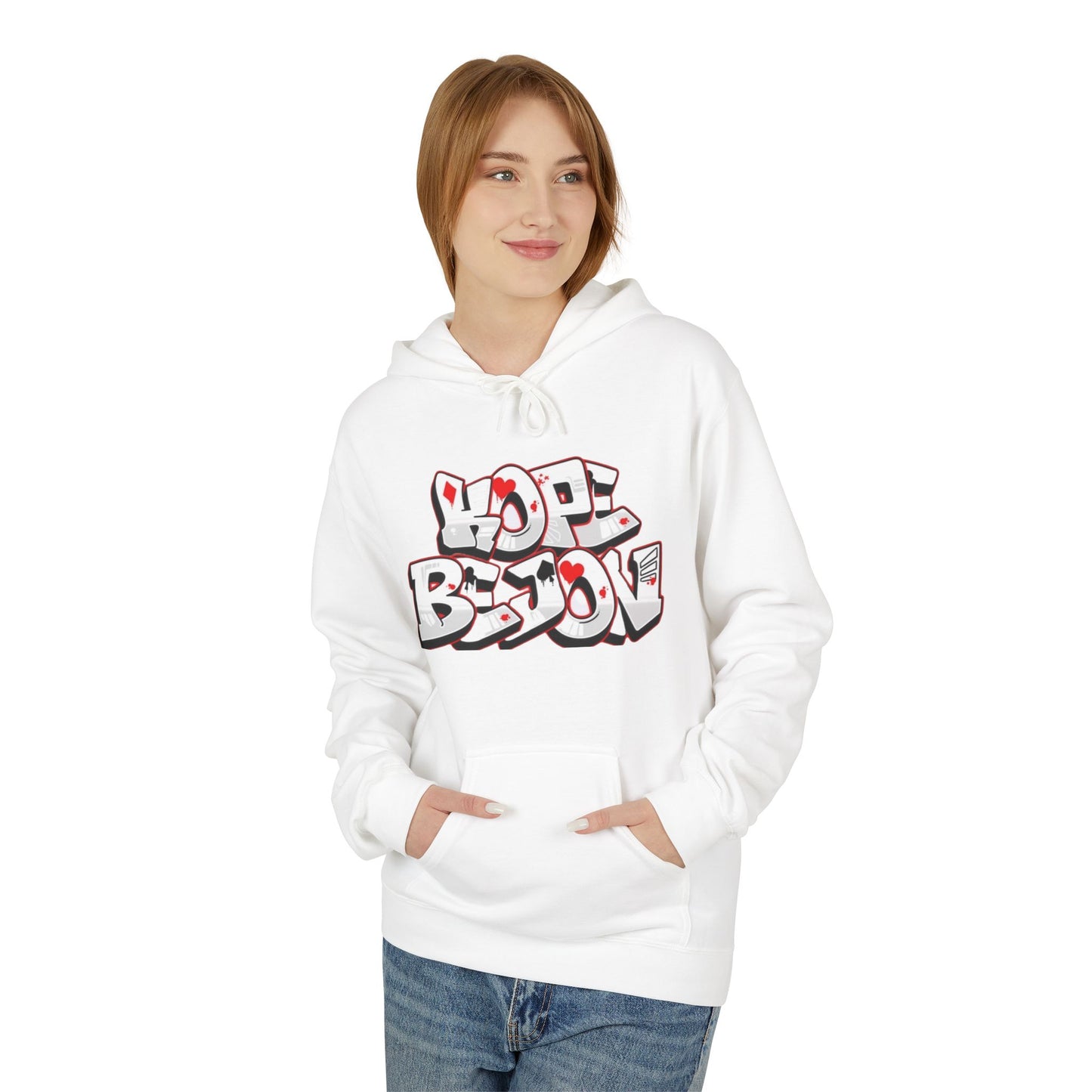 Graffiti Heart Hoodie - Urban Style, Streetwear, Cozy Apparel, Gift for Him/Her, Casual Outfit, Year-Round Fashion