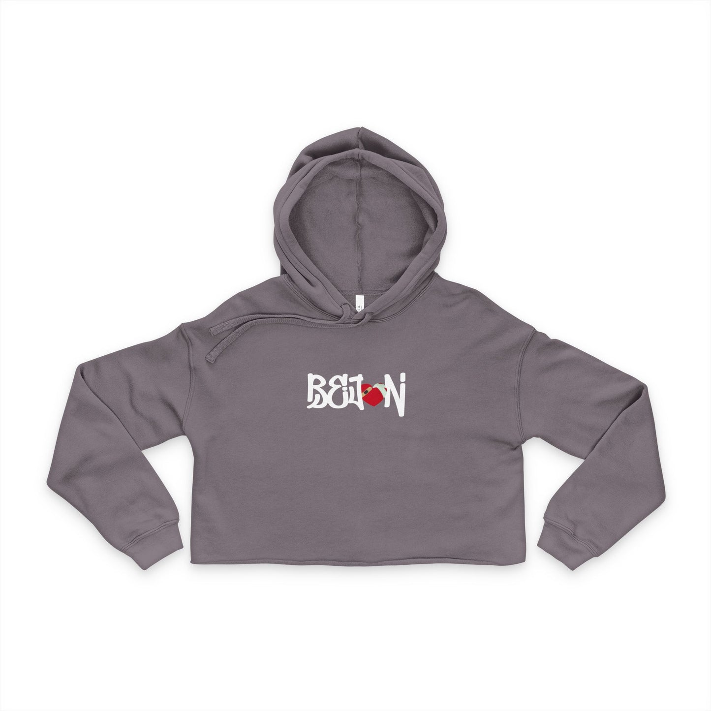 Women's Cropped Hoodie with Cherry Design, Trendy Sweatshirt, Gift for Her, Casual Outfit, Summer Fashion