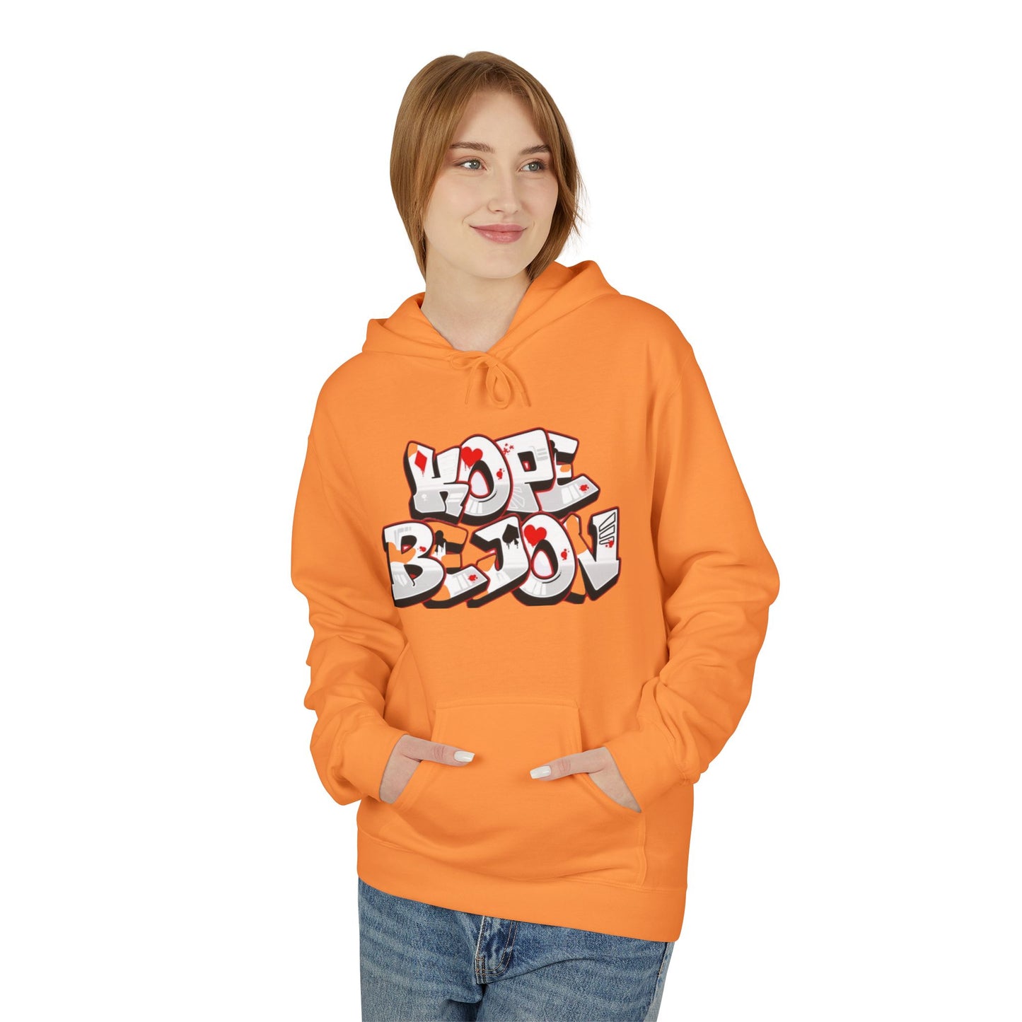 Graffiti Heart Hoodie - Urban Style, Streetwear, Cozy Apparel, Gift for Him/Her, Casual Outfit, Year-Round Fashion