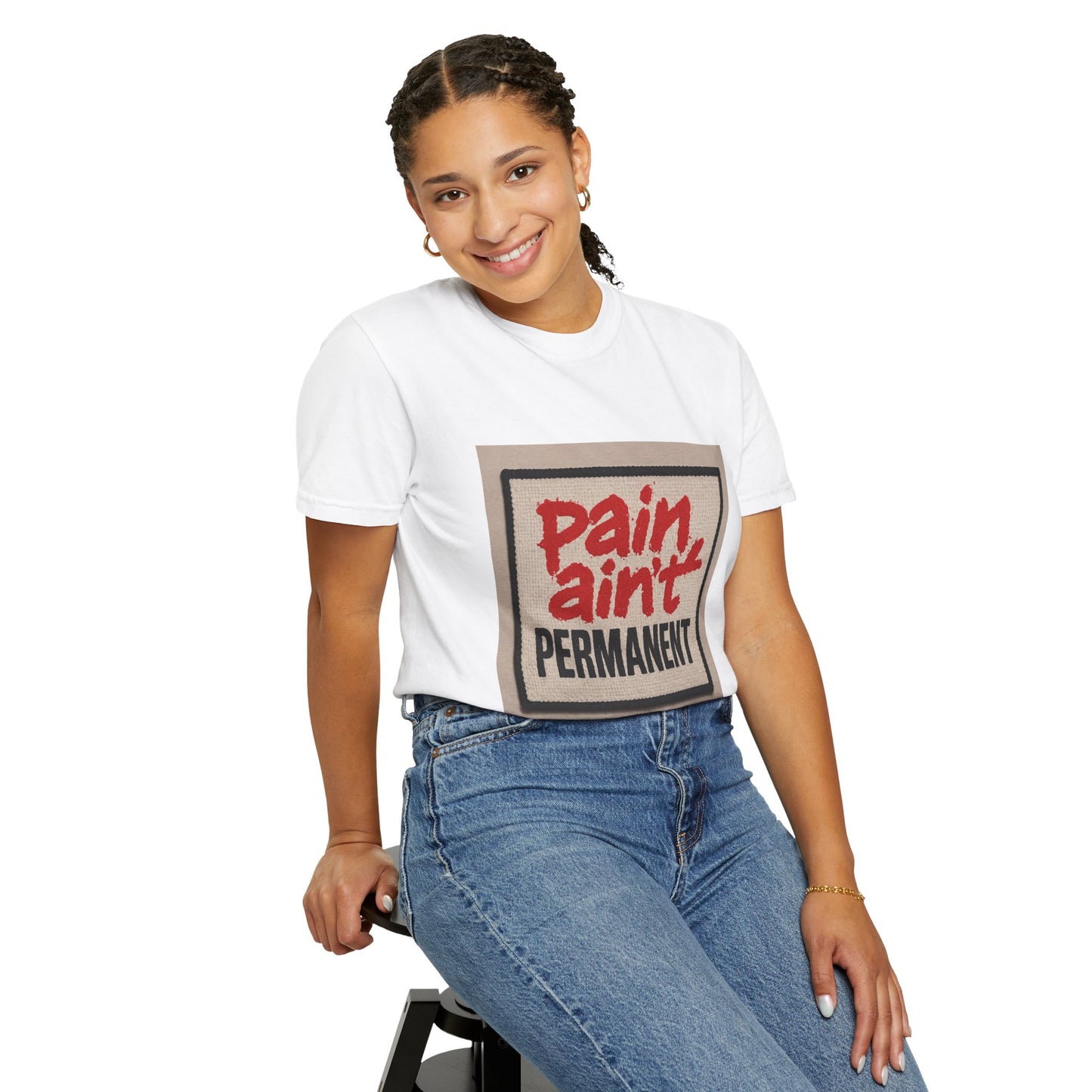 Pain Ain't Permanent T-Shirt, Motivational Tee, Unisex Graphic Shirt, Casual Gift, Everyday Wear, Inspirational Fashion