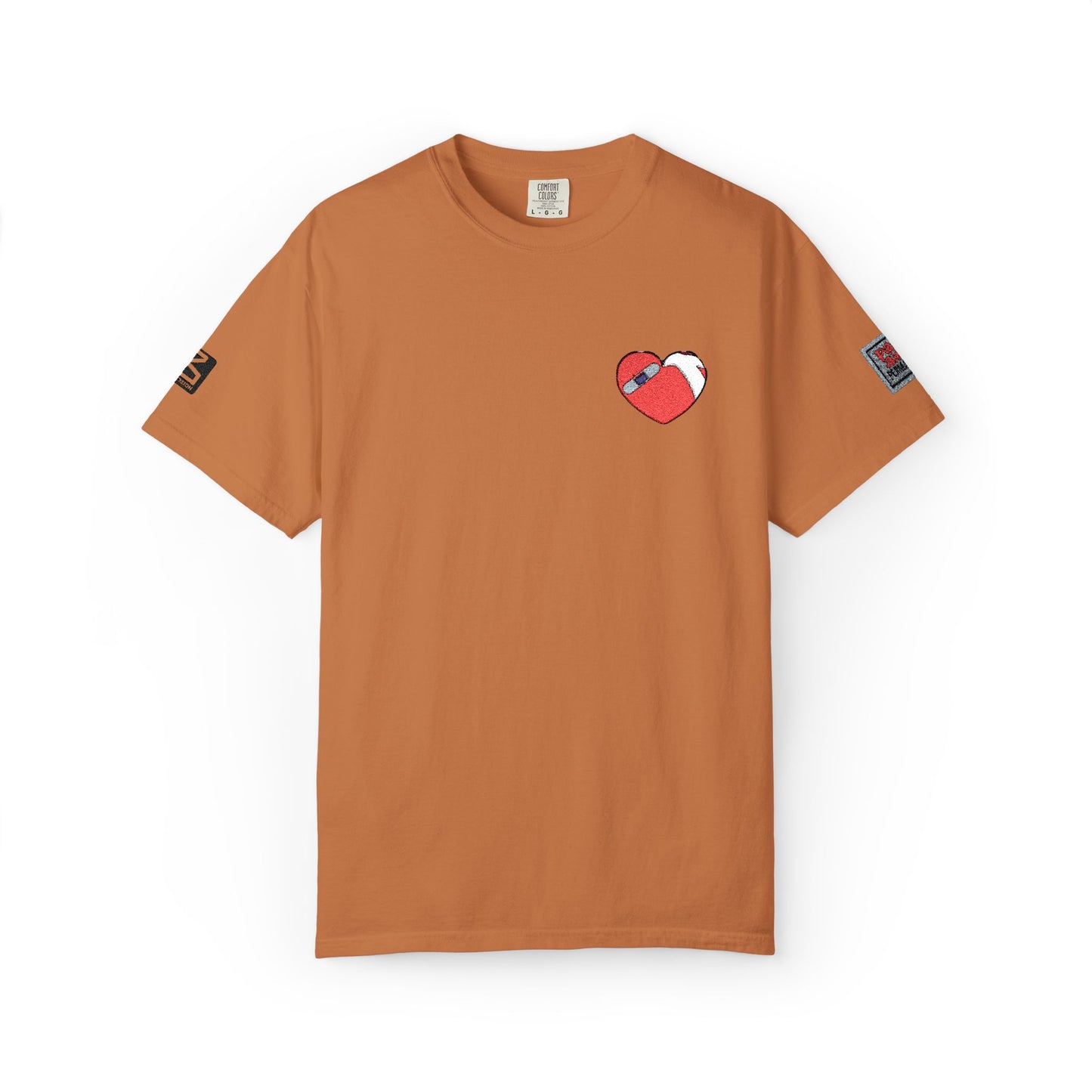 Heartfelt Unisex Garment-Dyed T-shirt - Casual Love Tee, Perfect for Valentine's Day, Gift for Friends, Everyday Wear, Unique Graphic Tee