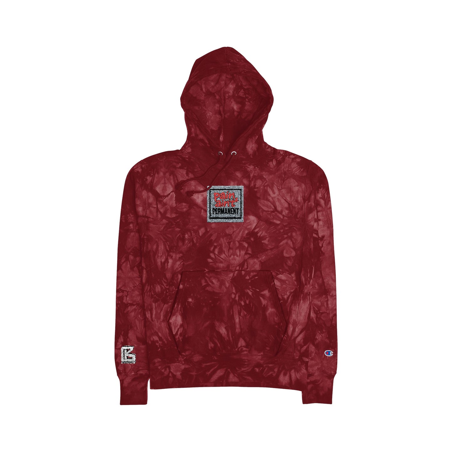 Unisex Tie-Dye Hoodie, Stylish Embroidered Pullover, Cozy Sweatshirt, Perfect for Casual Wear, Great Gift for Holidays