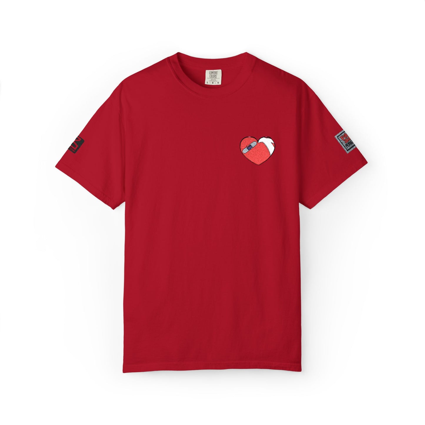Heartfelt Unisex Garment-Dyed T-shirt - Casual Love Tee, Perfect for Valentine's Day, Gift for Friends, Everyday Wear, Unique Graphic Tee
