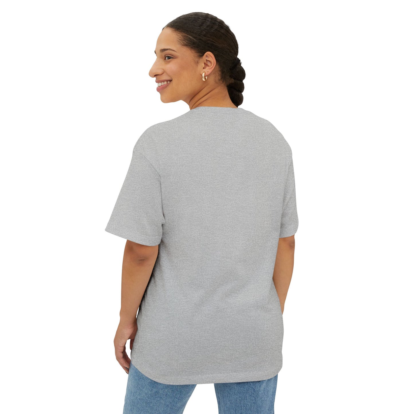 Faith-Inspired Oversized Tee, Comfortable Boxy Shirt for Spiritual Journeys, Casual Wear, Gift for Retreats, Unisex Graphic Tee