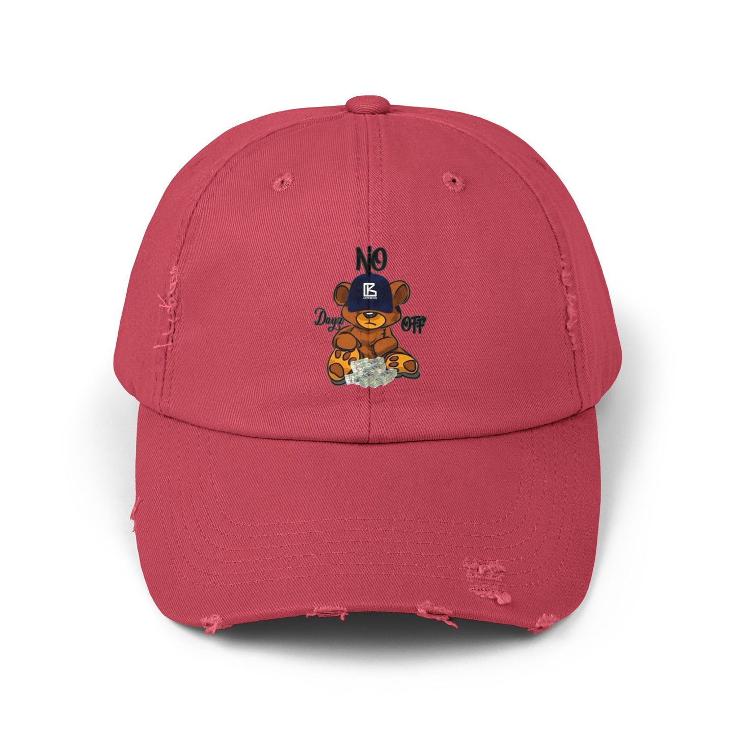 KB Bear Distressed Cap, Unisex Baseball Hat, Casual Accessory, Trendy Gift, Summer Style, Festival Wear