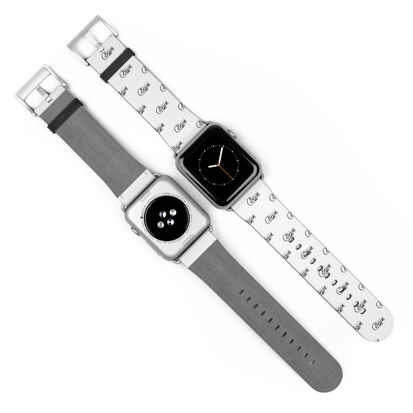 Sleek Monochrome Watch Band, Minimalist Style, IPhone Band, Modern Watch Strap, Trendy Gift for Him/Her, Stylish Accessory