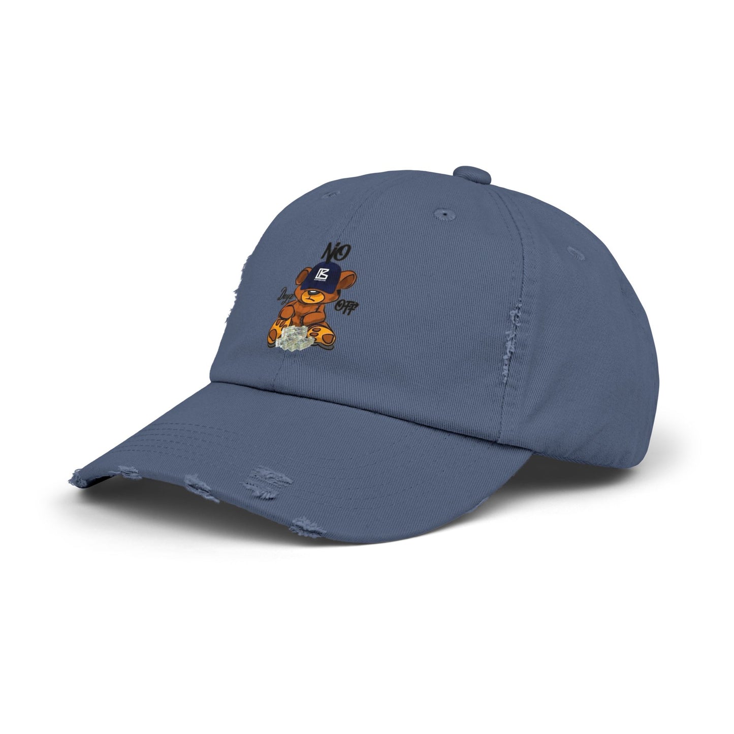 KB Bear Distressed Cap, Unisex Baseball Hat, Casual Accessory, Trendy Gift, Summer Style, Festival Wear