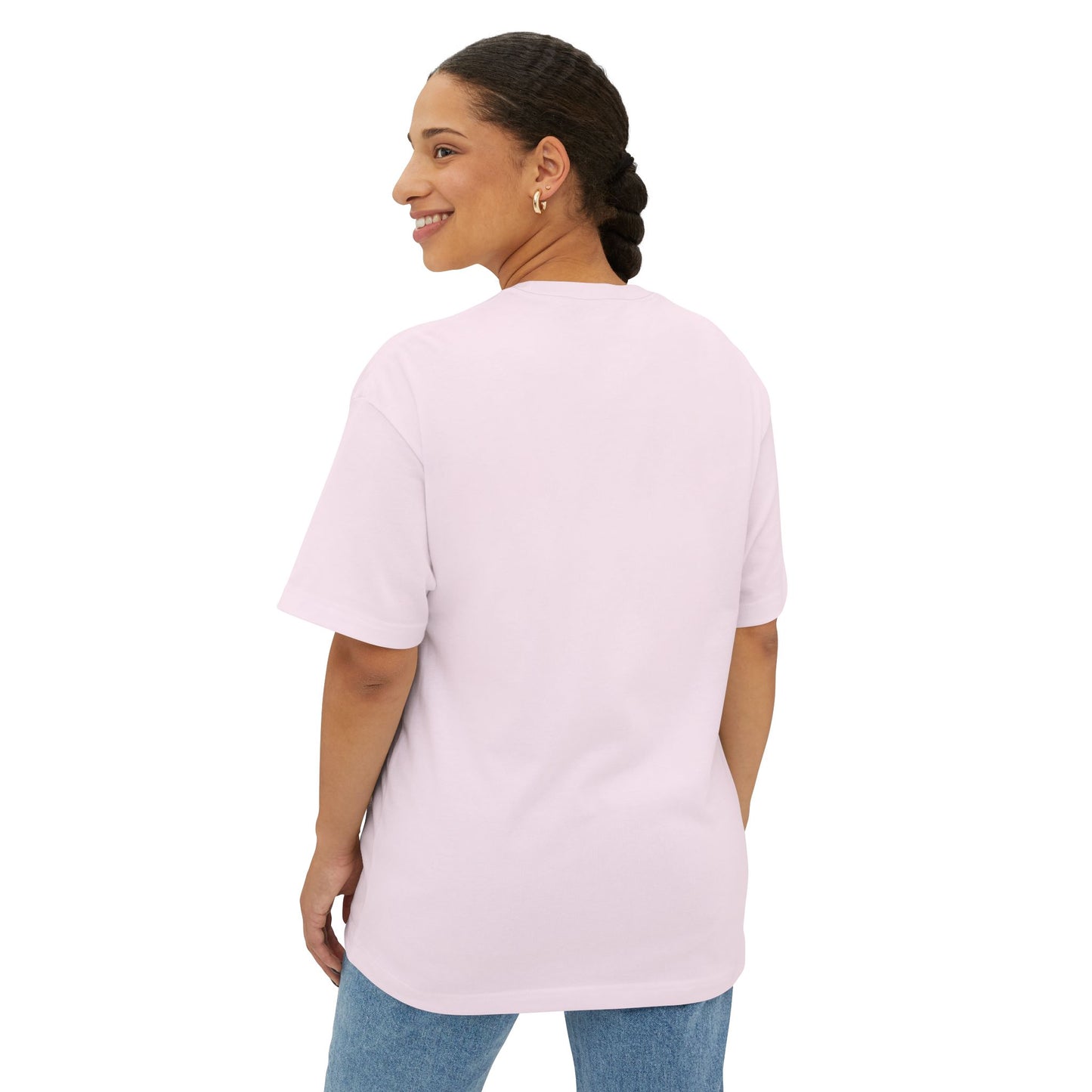 Faith-Inspired Oversized Tee, Comfortable Boxy Shirt for Spiritual Journeys, Casual Wear, Gift for Retreats, Unisex Graphic Tee