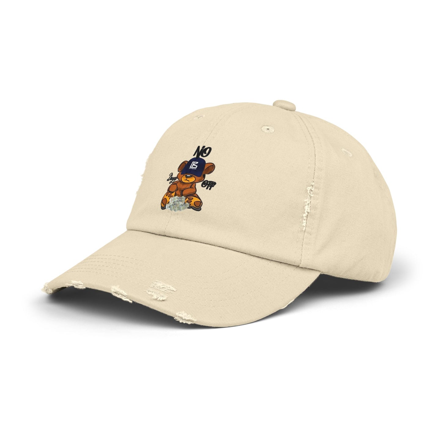 KB Bear Distressed Cap, Unisex Baseball Hat, Casual Accessory, Trendy Gift, Summer Style, Festival Wear