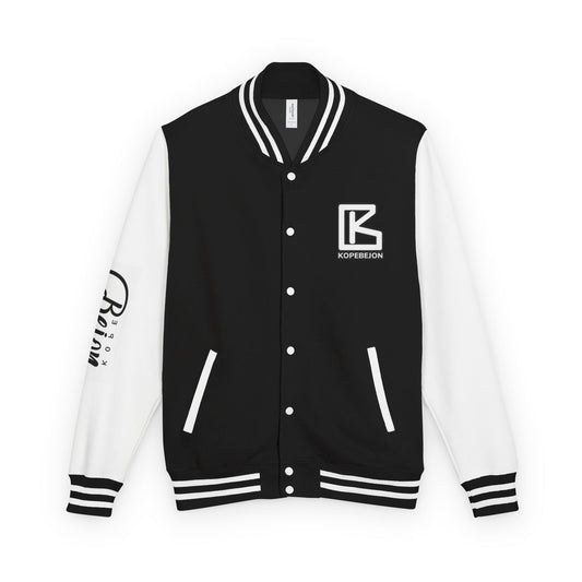 Unisex Heavyweight Letterman Jacket with Inspirational Quotes, Casual Streetwear, Perfect for Gifts, Sports Events, and Celebrations