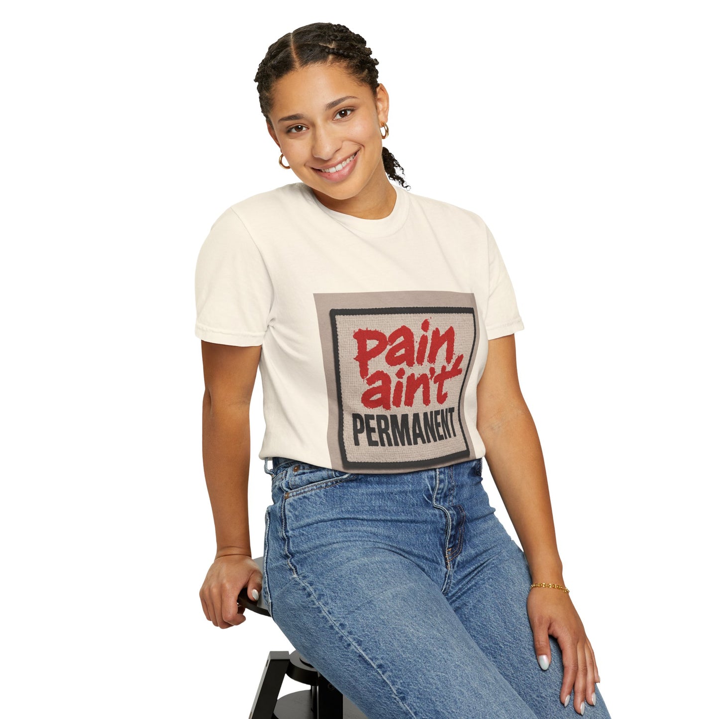 Pain Ain't Permanent T-Shirt, Motivational Tee, Unisex Graphic Shirt, Casual Gift, Everyday Wear, Inspirational Fashion