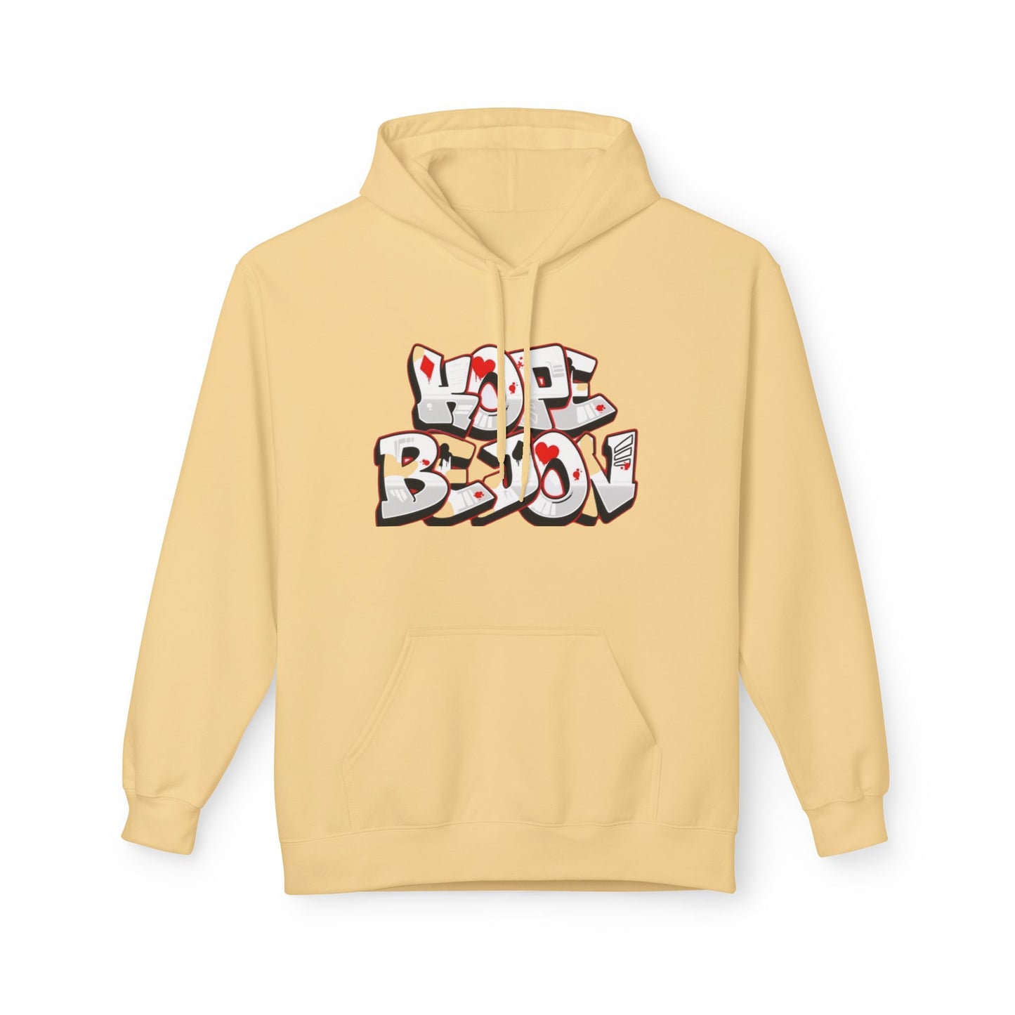 Graffiti Heart Hoodie - Urban Style, Streetwear, Cozy Apparel, Gift for Him/Her, Casual Outfit, Year-Round Fashion