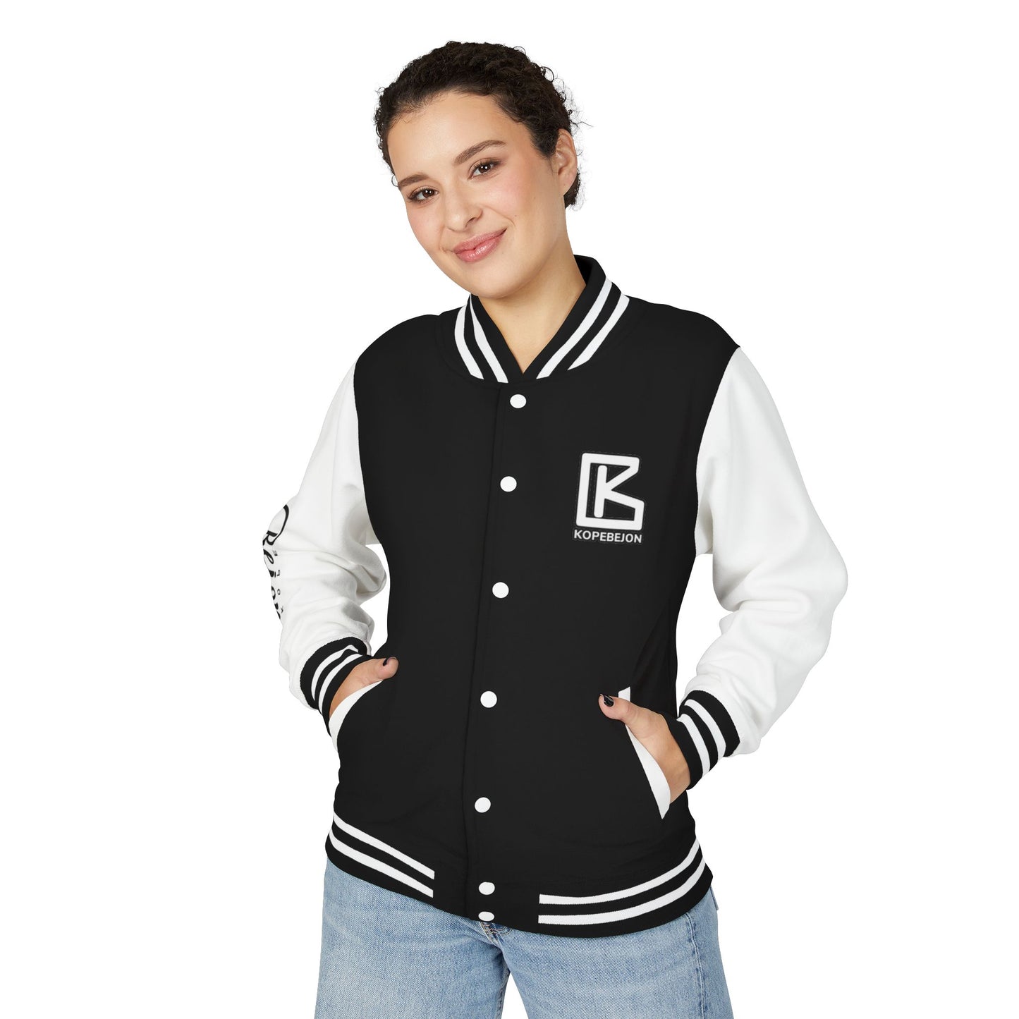 Unisex Heavyweight Letterman Jacket with Inspirational Quotes, Casual Streetwear, Perfect for Gifts, Sports Events, and Celebrations