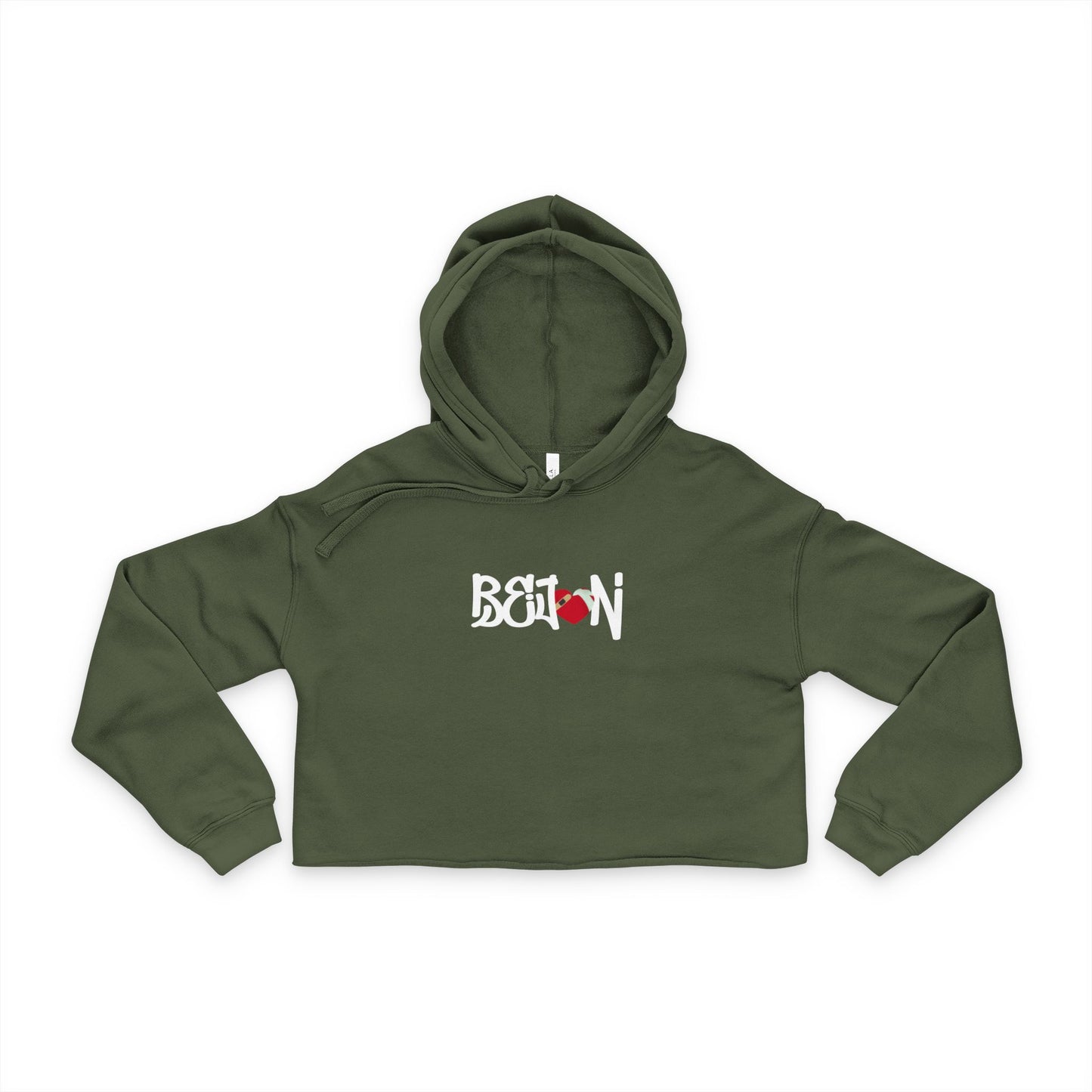 Women's Cropped Hoodie with Cherry Design, Trendy Sweatshirt, Gift for Her, Casual Outfit, Summer Fashion