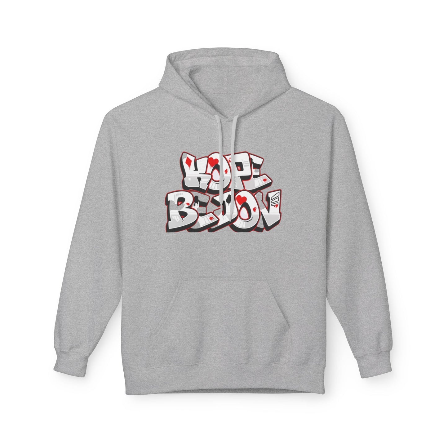 Graffiti Heart Hoodie - Urban Style, Streetwear, Cozy Apparel, Gift for Him/Her, Casual Outfit, Year-Round Fashion