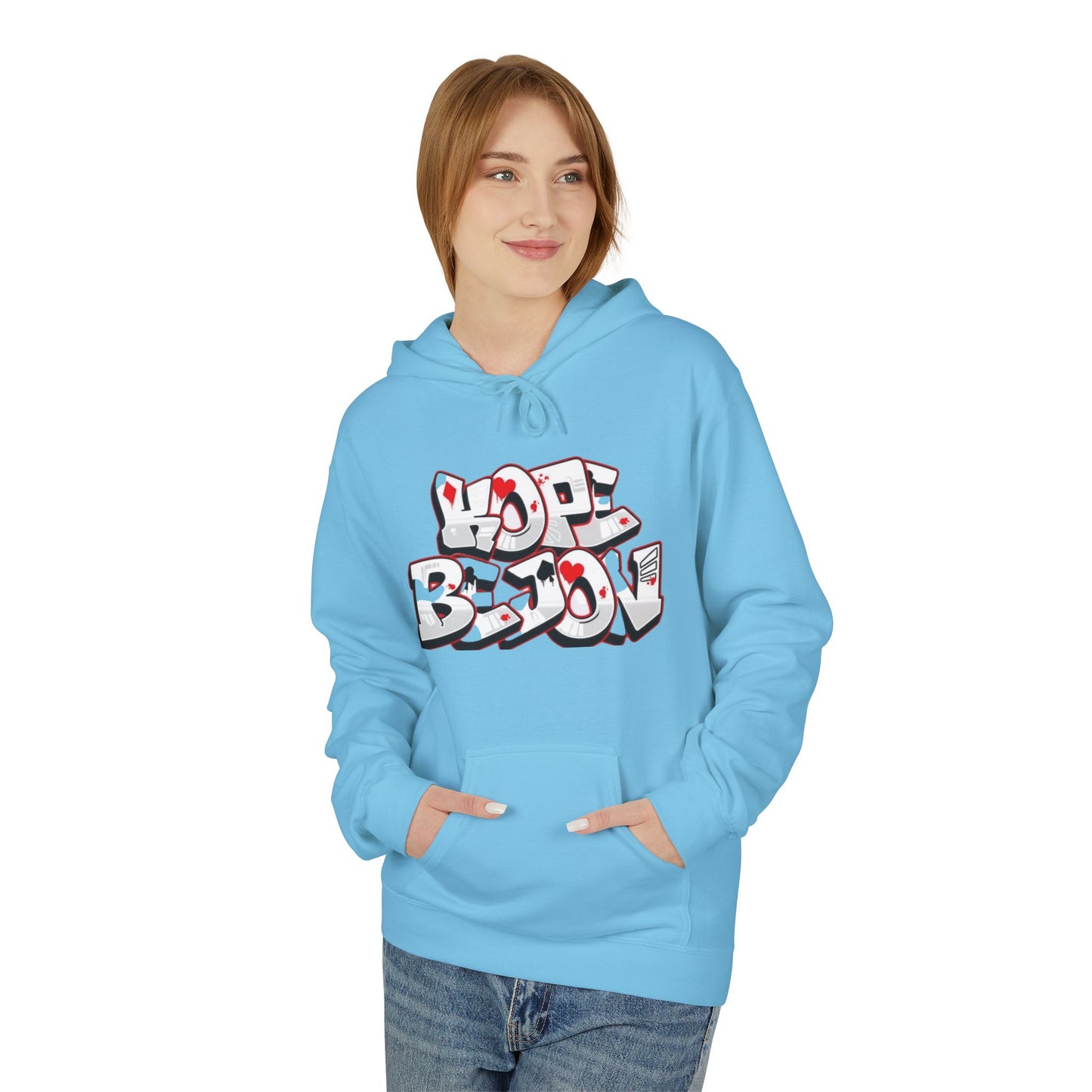 Graffiti Heart Hoodie - Urban Style, Streetwear, Cozy Apparel, Gift for Him/Her, Casual Outfit, Year-Round Fashion