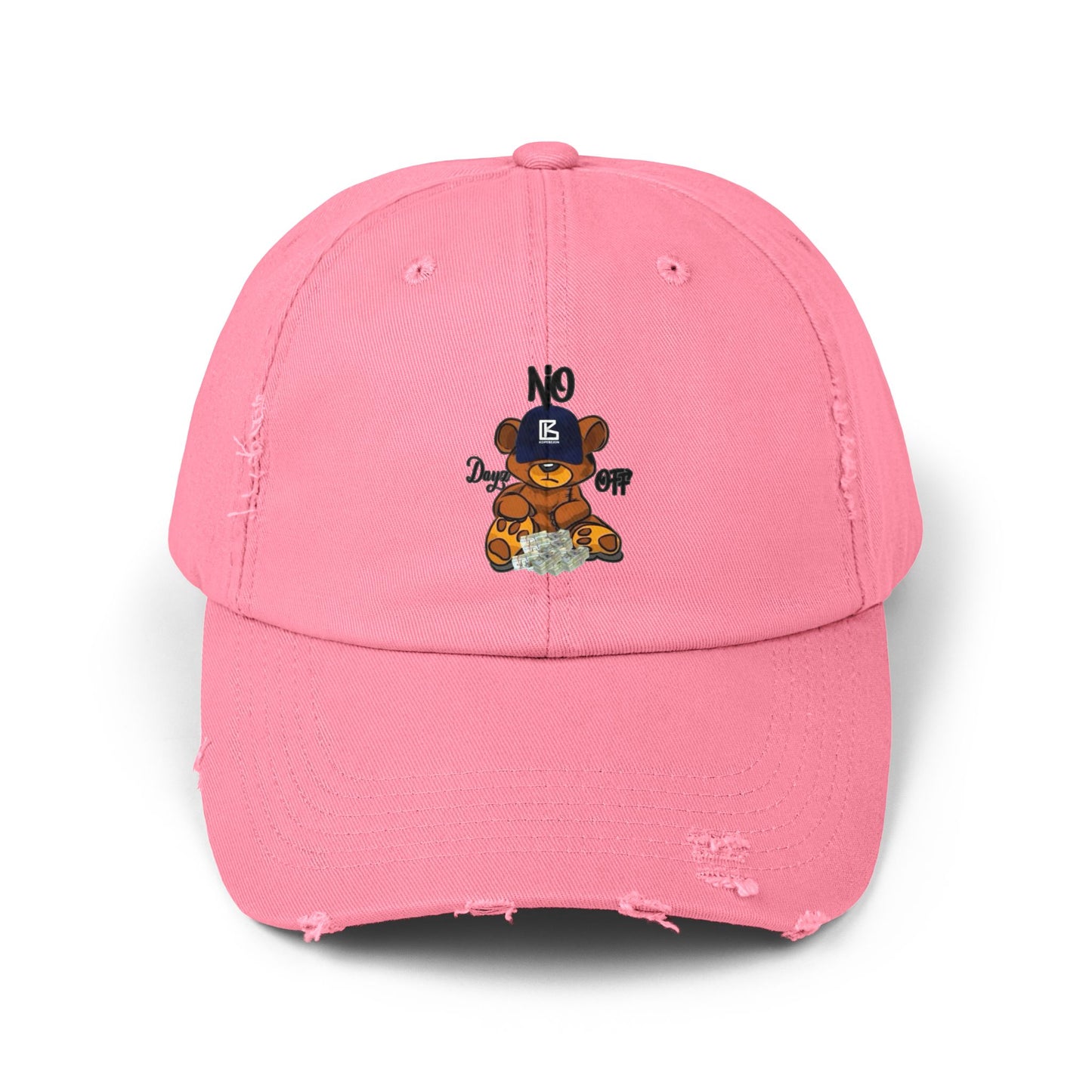 KB Bear Distressed Cap, Unisex Baseball Hat, Casual Accessory, Trendy Gift, Summer Style, Festival Wear