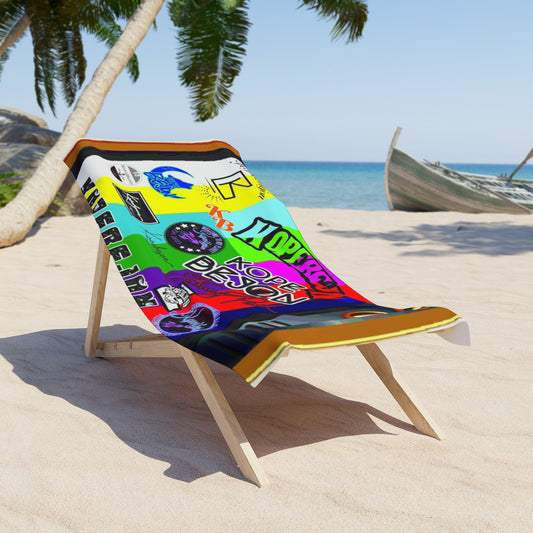 Vibrant Beach Towel, Fun Pool Accessory, Colorful Summer Gear, Ideal Gift for Beach Lovers, Perfect for Vacations, Swim Days