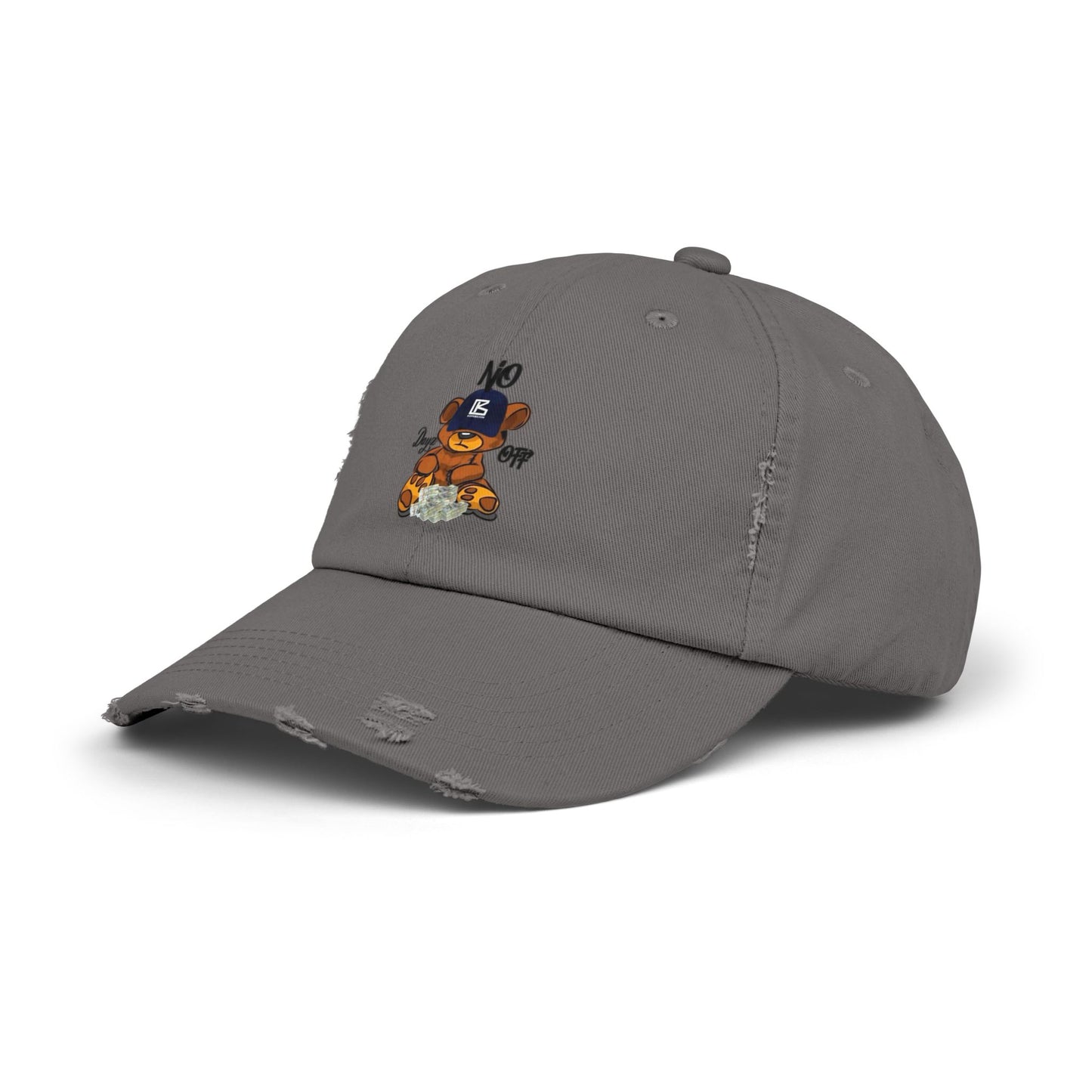 KB Bear Distressed Cap, Unisex Baseball Hat, Casual Accessory, Trendy Gift, Summer Style, Festival Wear